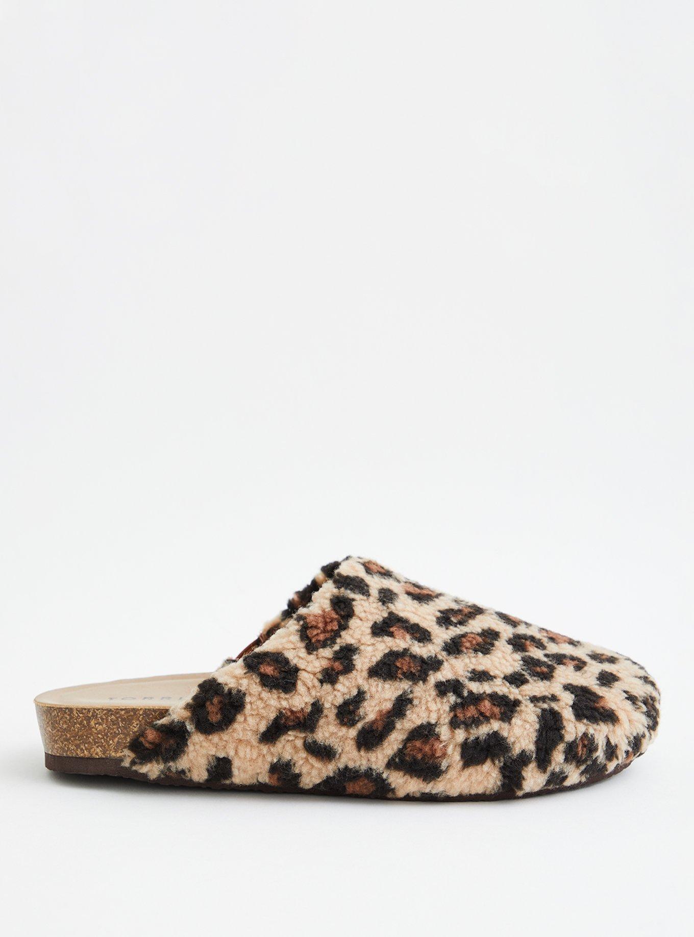 Plus Size Slip-On Slipper Clog (WW), LEOPARD, alternate