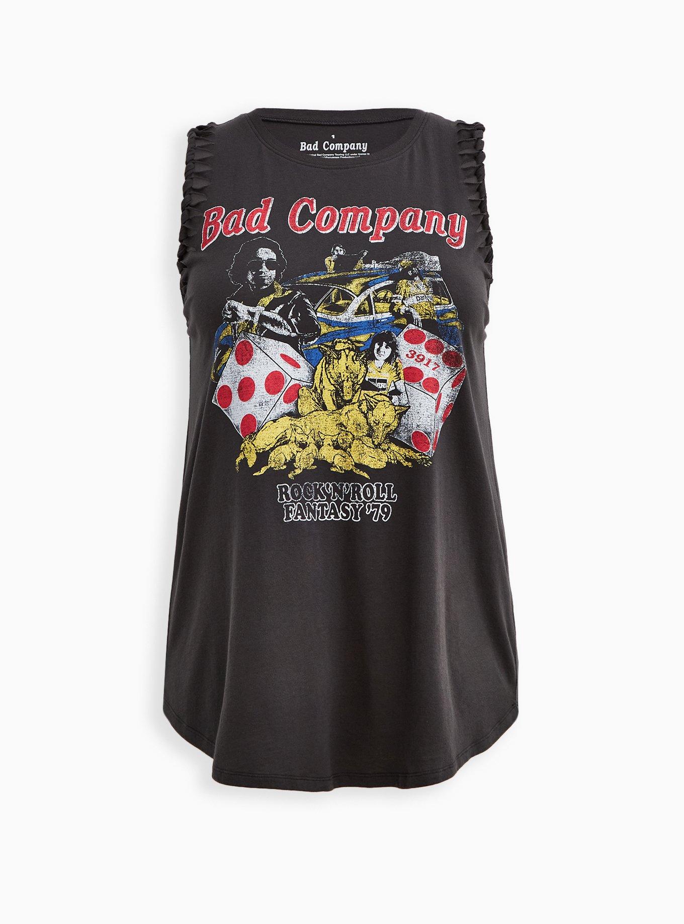 Plus Size - Classic Fit Slash Tank - Bad Company Black - Torrid