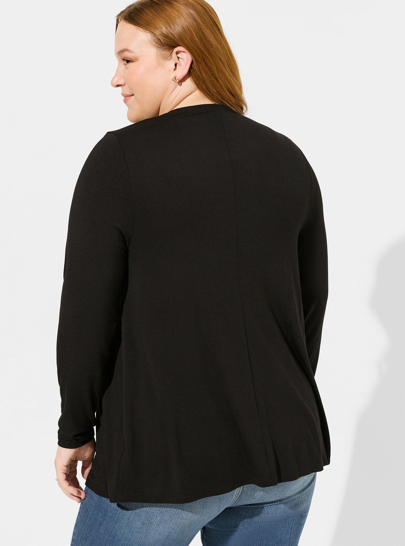 Super Soft Cardigan Drape Front