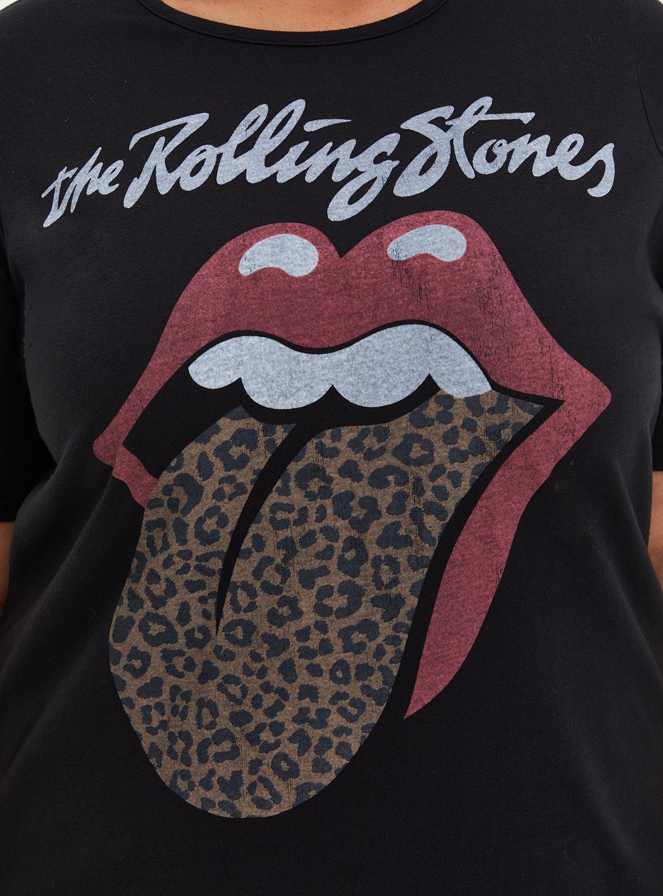 The Rolling Stones Super Soft Black Jersey T-Shirt Dress , BLACK, alternate