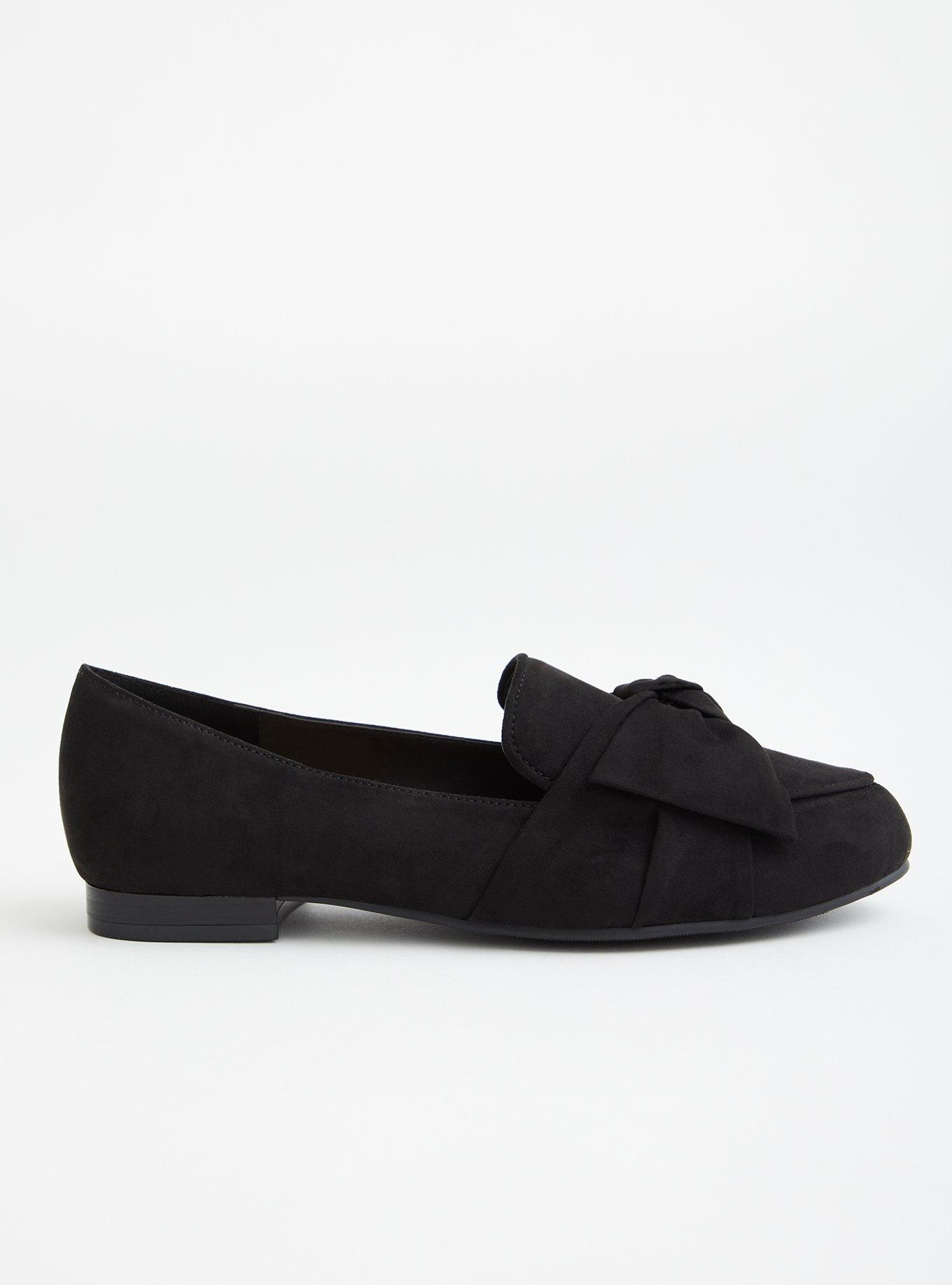 Black Faux Suede Loafer