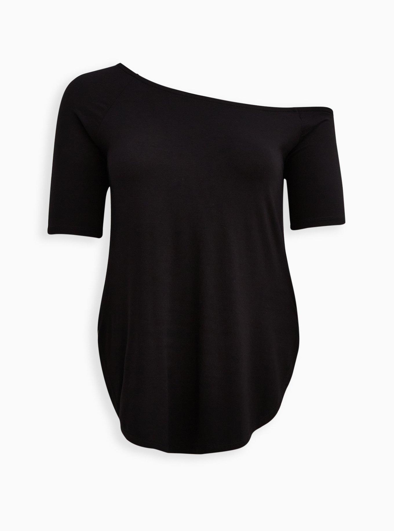 Plus Size - Favorite Tunic Off-Shoulder Super Soft Short
