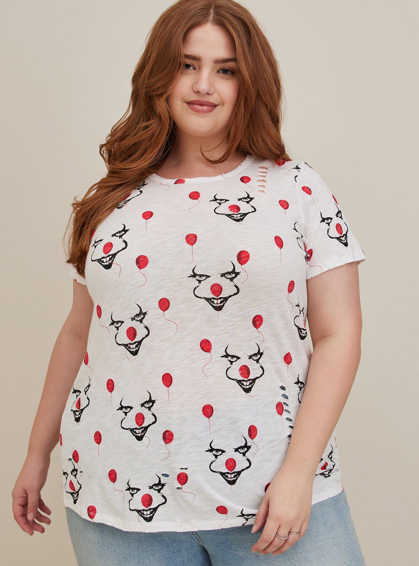 Plus Size - Warner Bros. It Top - Heritage Slub Pennywise Balloon Grey ...