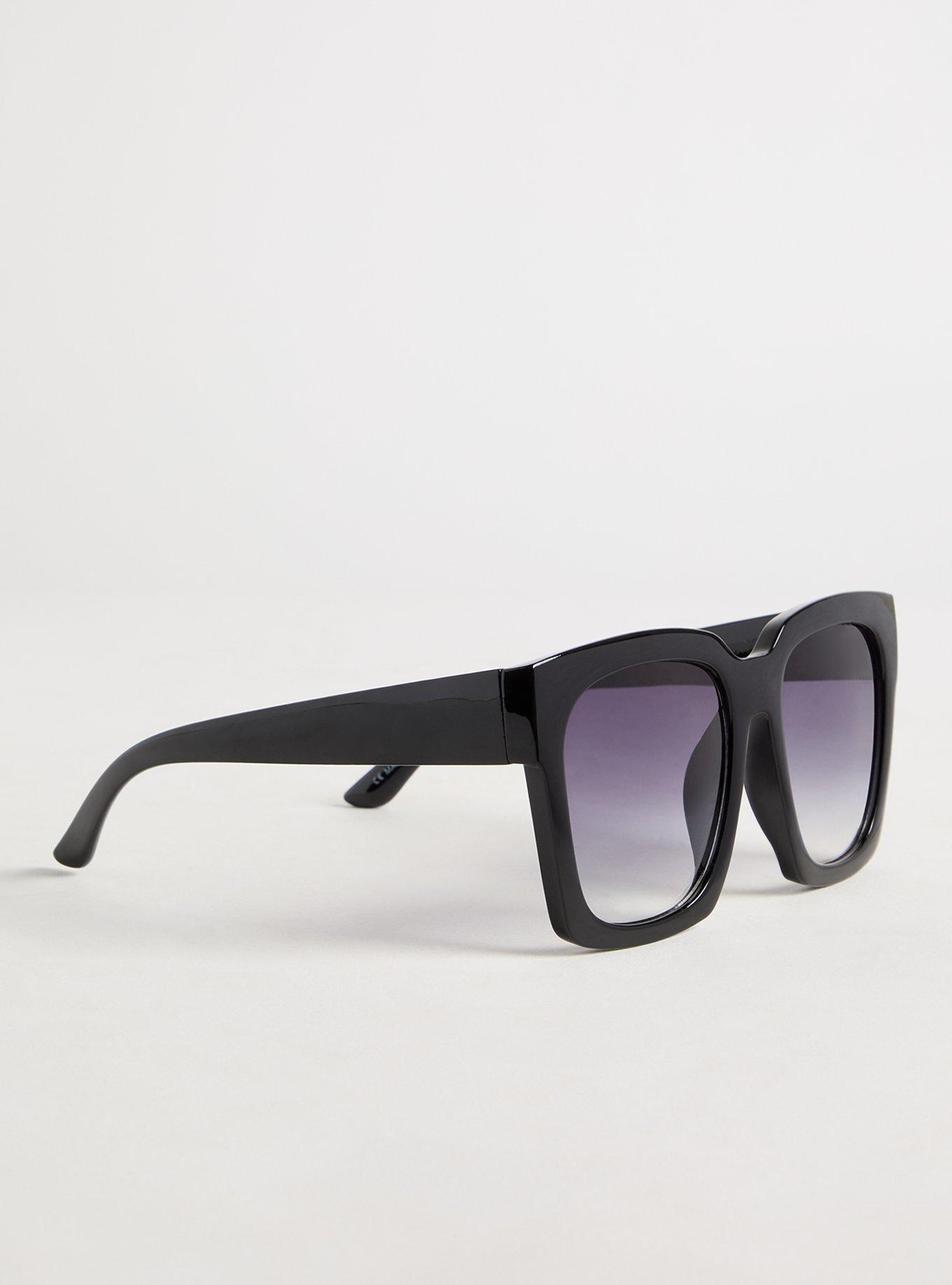 Black Square Oversized Frame Sunglasses