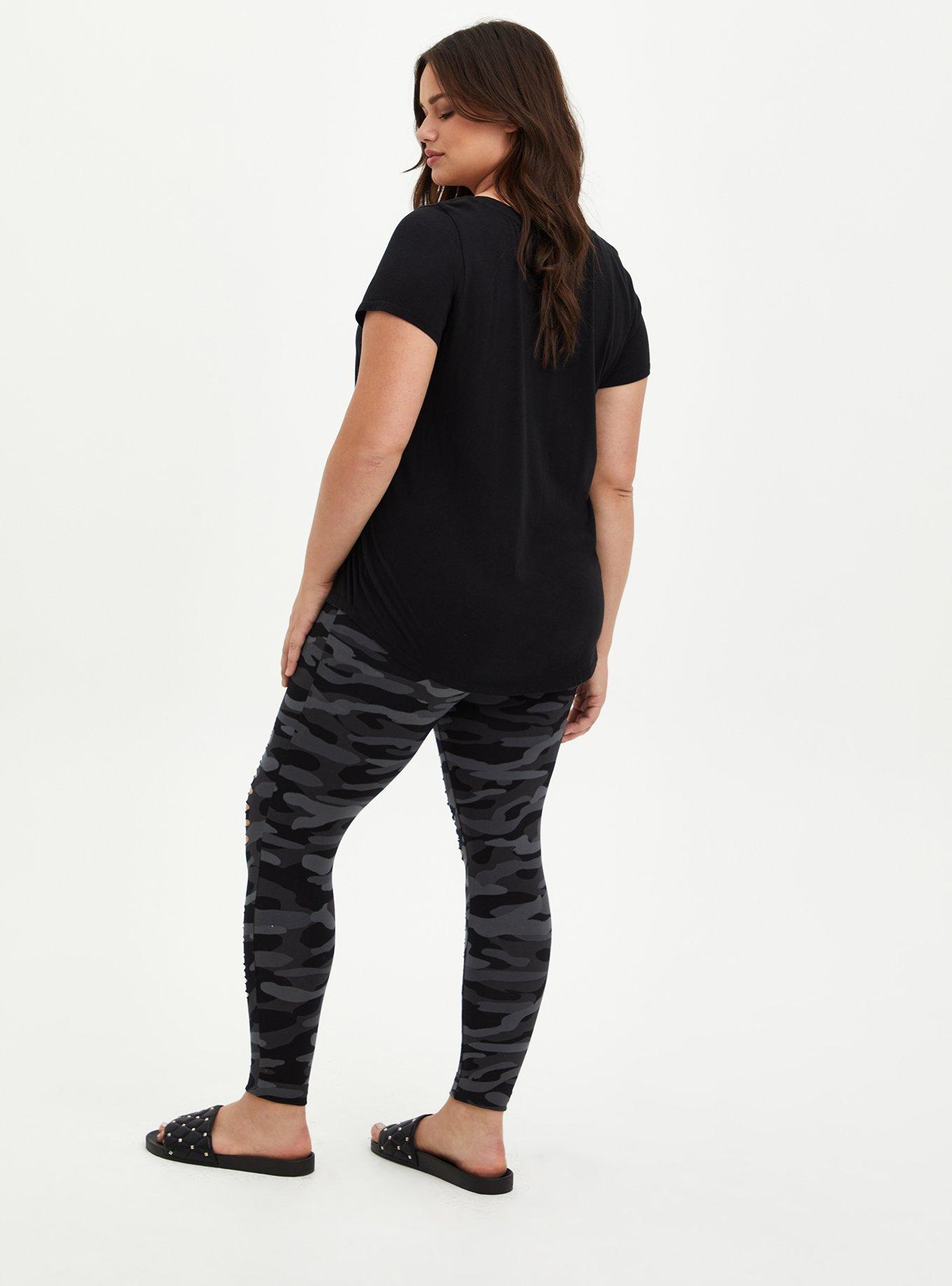 Destructed Front Premium Legging - Camo, CAMO, alternate