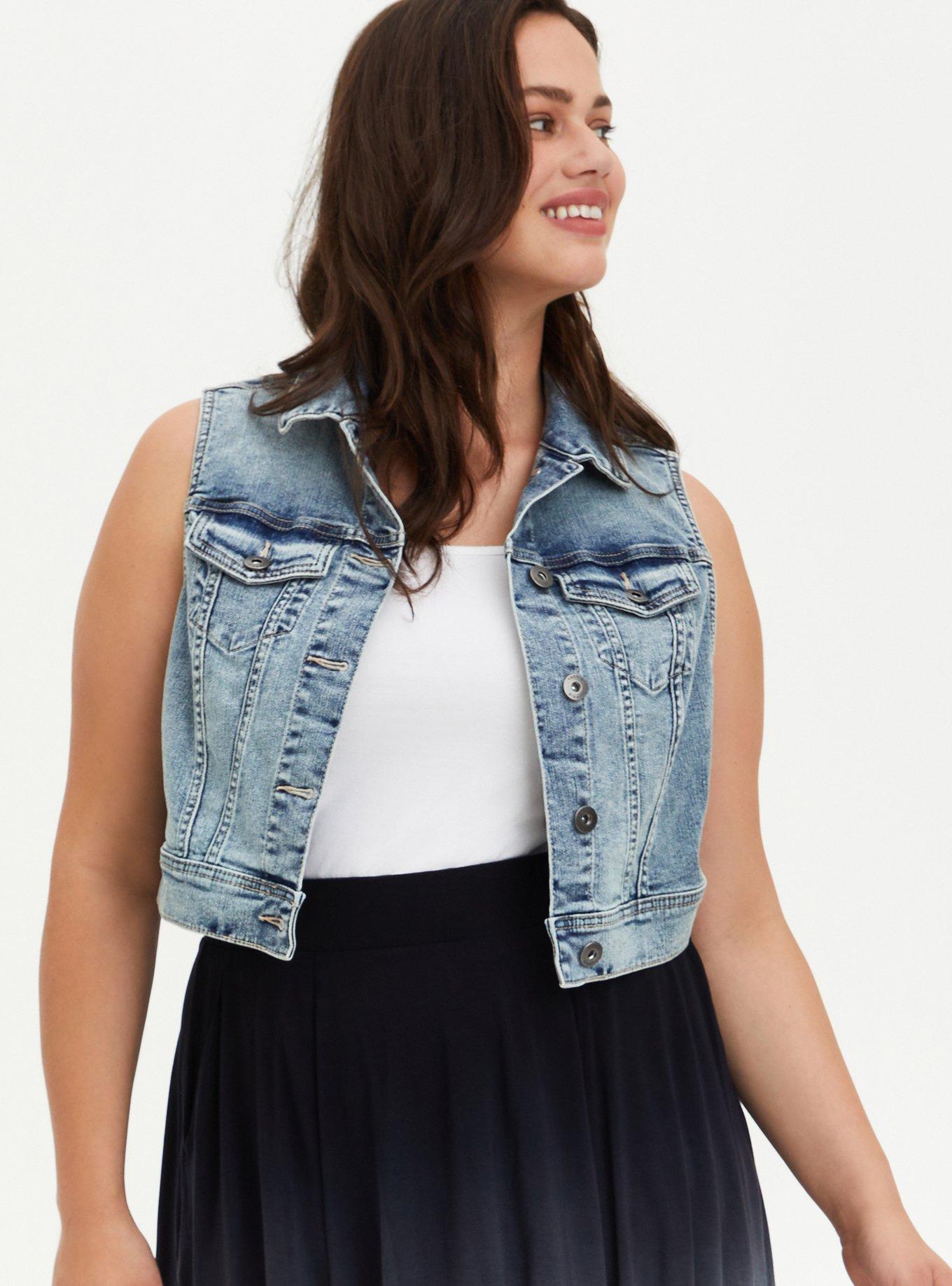 Torrid discount jean vest