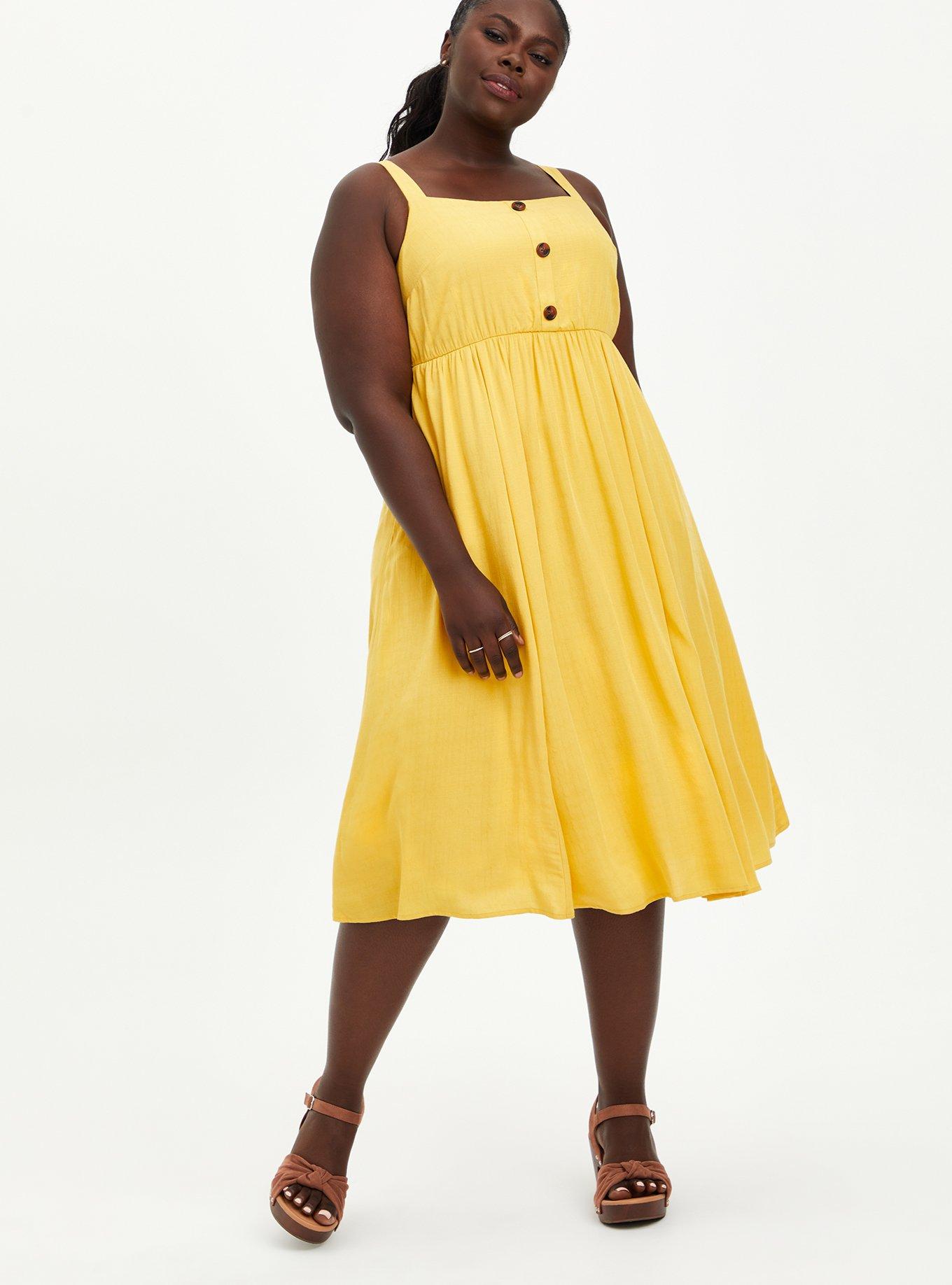 Pinafore dress mustard hotsell