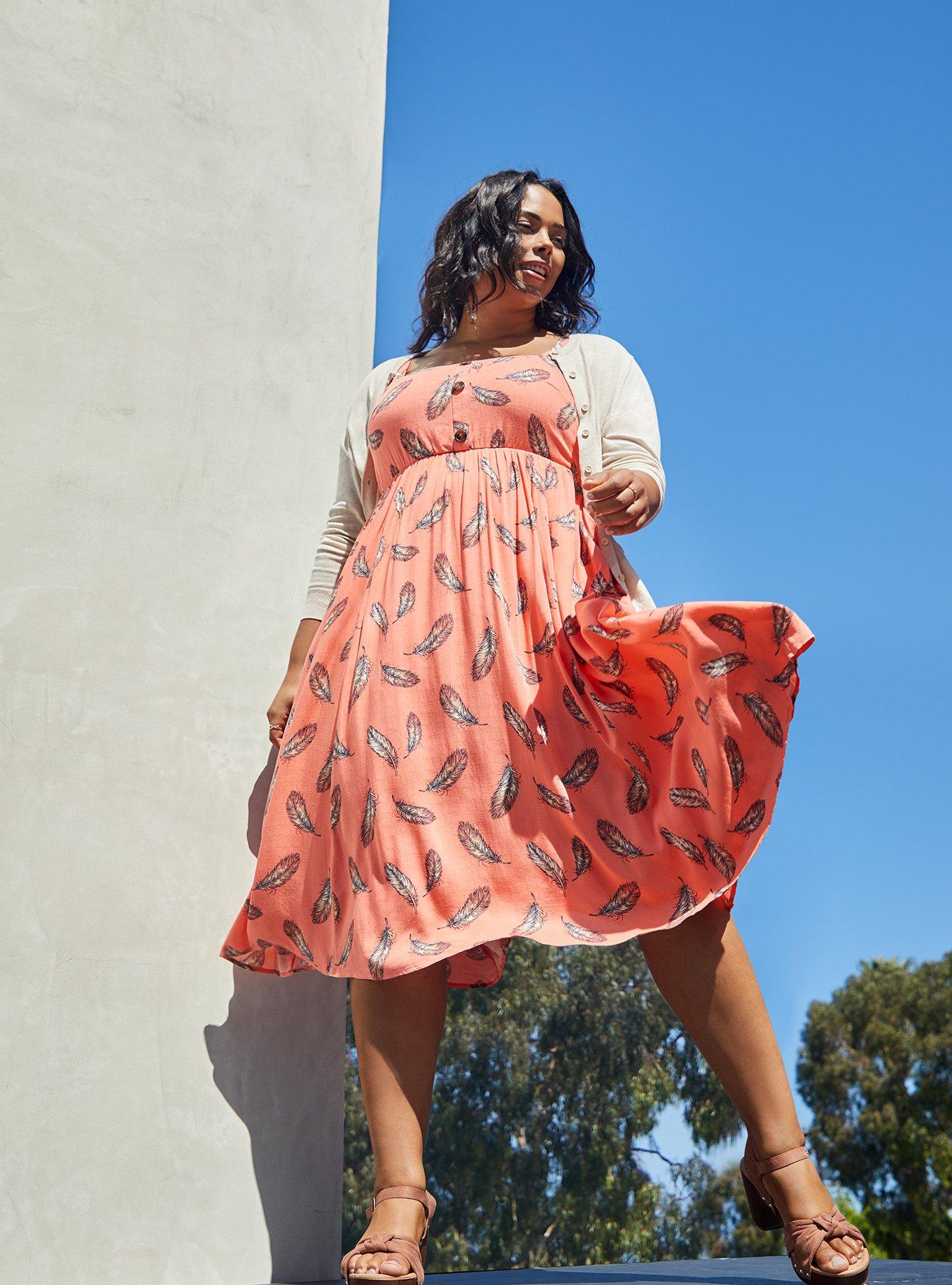 Torrid coral clearance dress