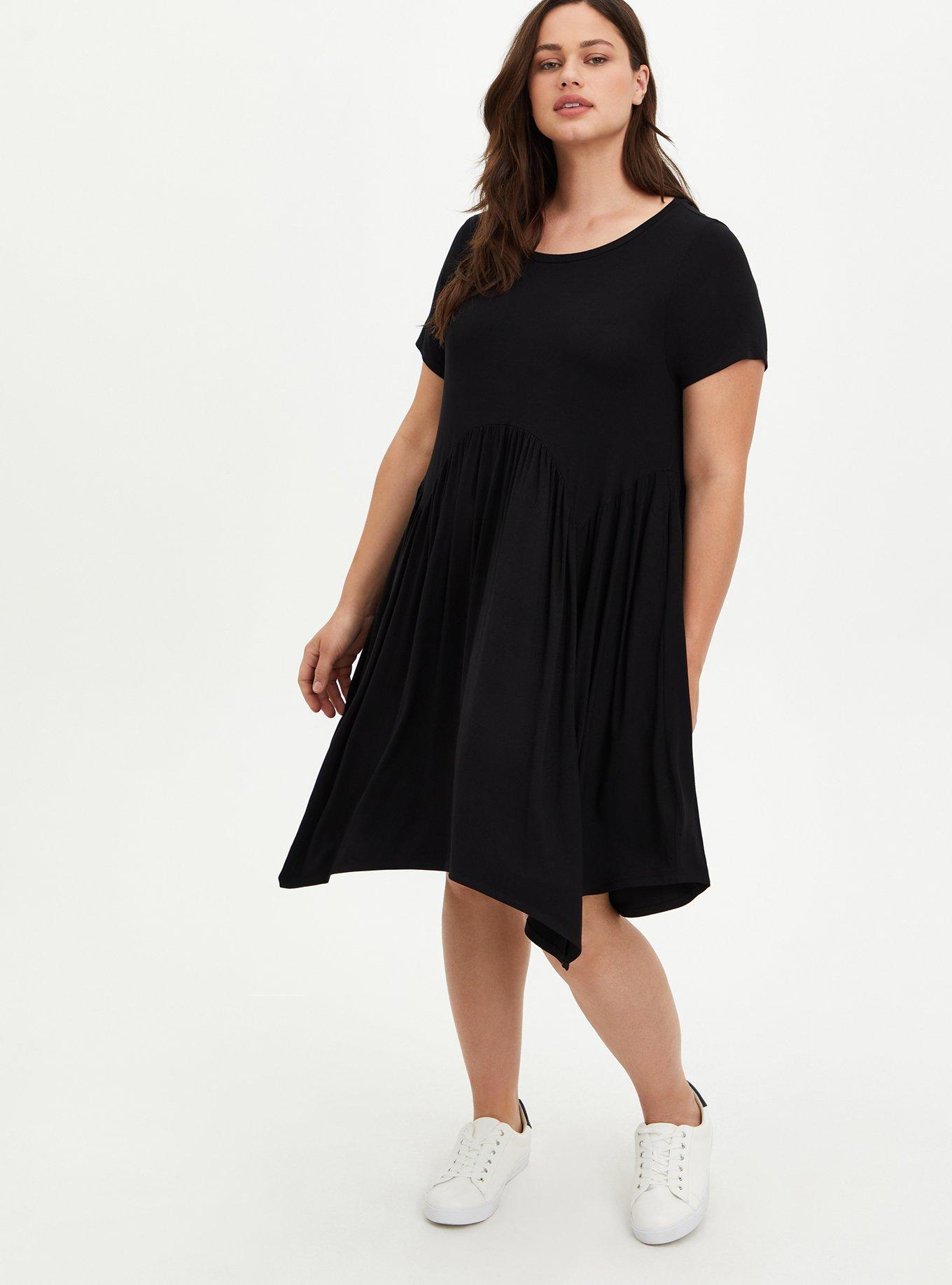 torrid, Dresses, Bnwt Torrid Black Laceup Ribbed Sleeveless Skater Dress  2x Plus Size