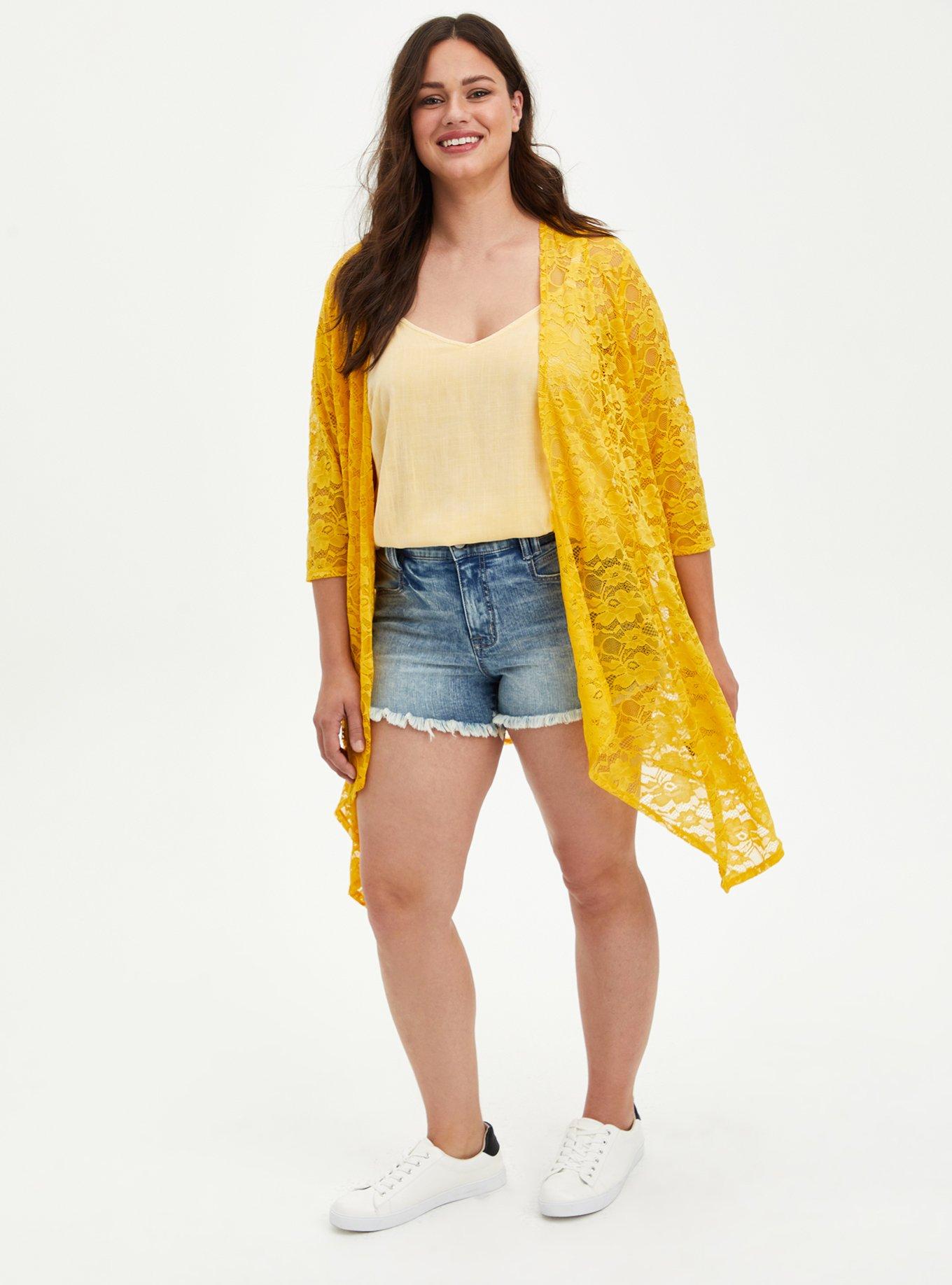 Plus Size - Torrid Jeggings - Mustard Yellow Wash - Torrid