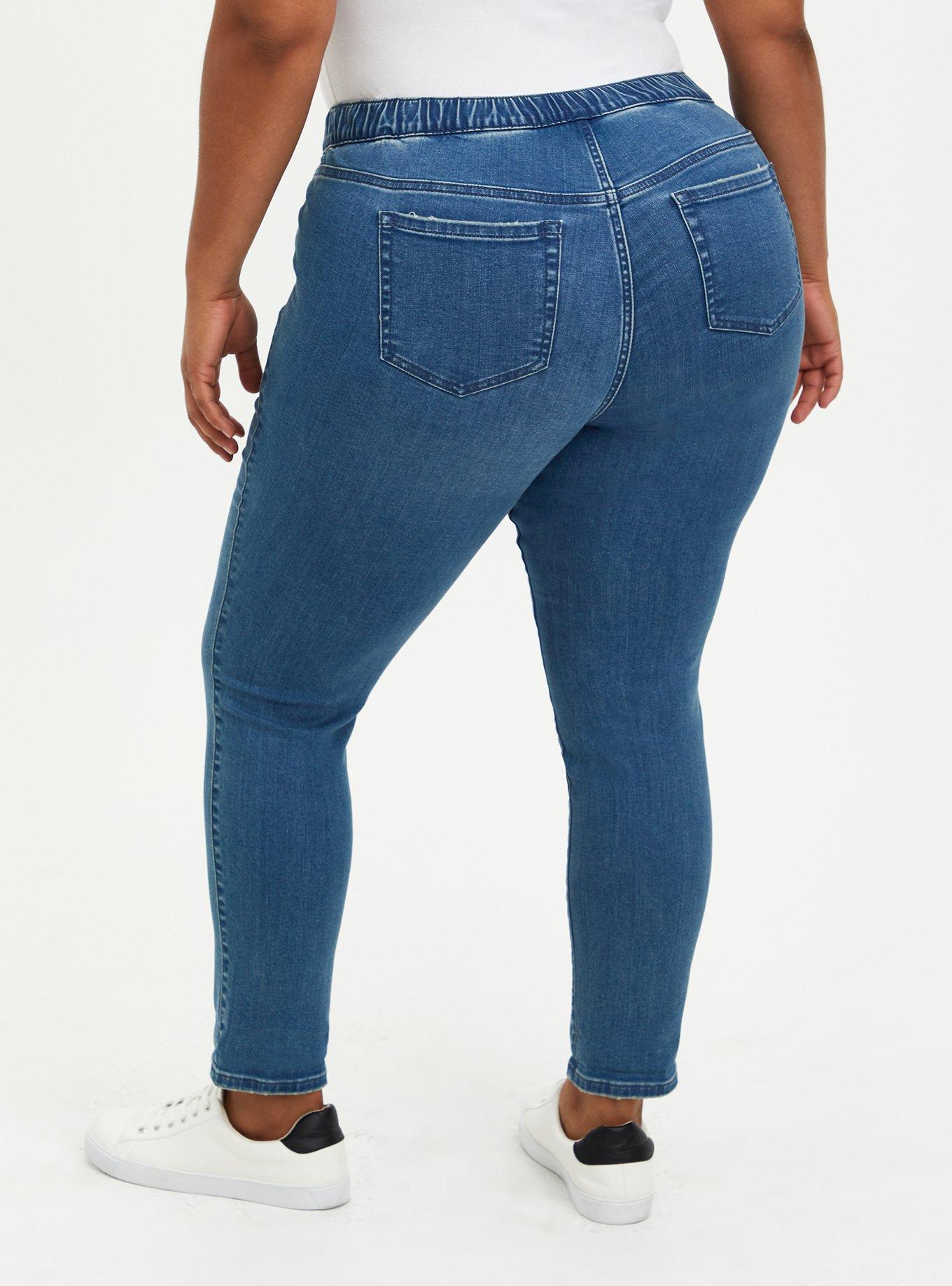 Wax Jean Women's High Waisted Ankle Skinny 'Comfy Knit Denim