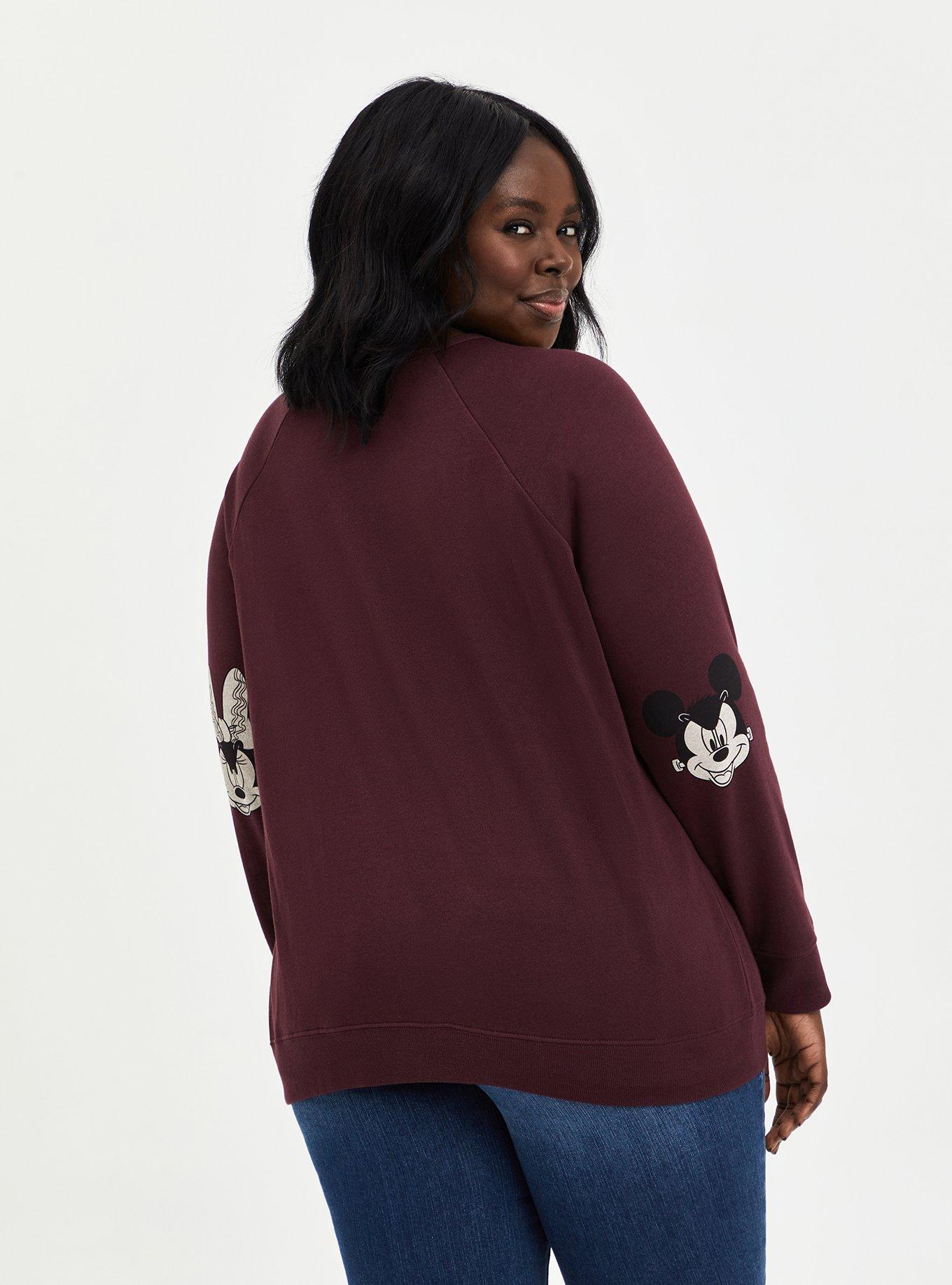 Plus size shop mickey mouse sweatshirt