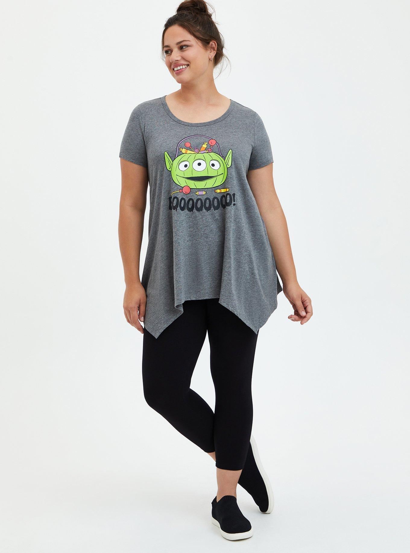 Disney Toy Story Alien Boo Handkerchief Top, MEDIUM HEATHER GREY, alternate