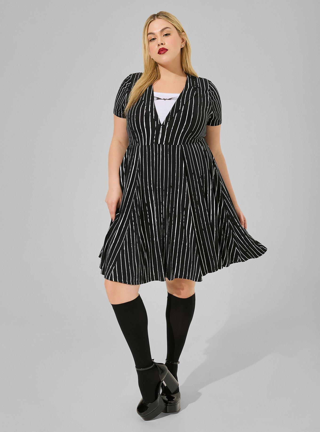 Disney The Nightmare Before Christmas Jack Stripe Skater Dress