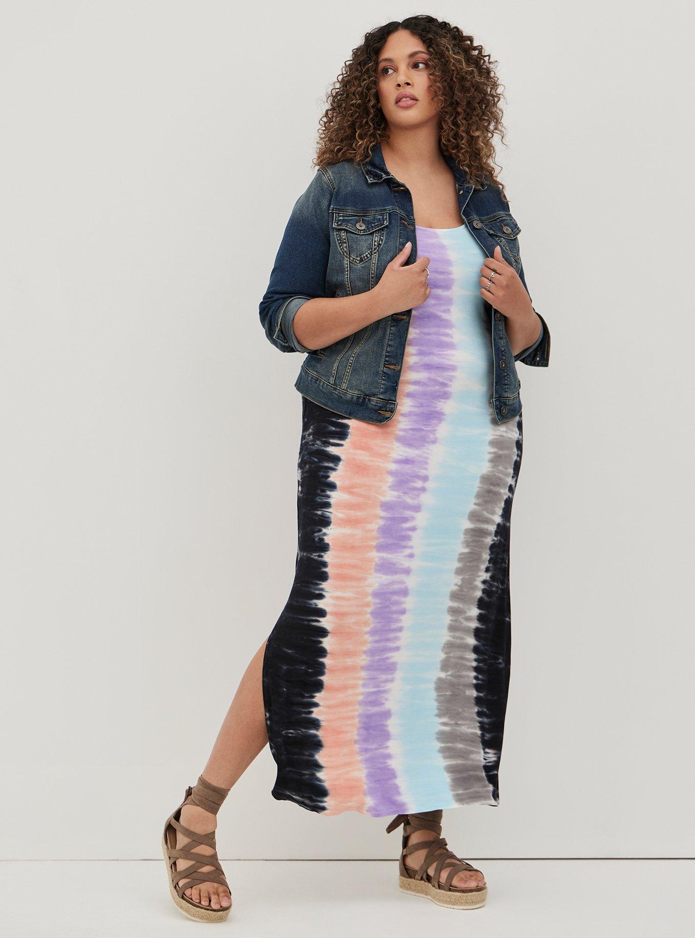 Plus Size - Maxi Super Soft Side Slit Dress - Torrid