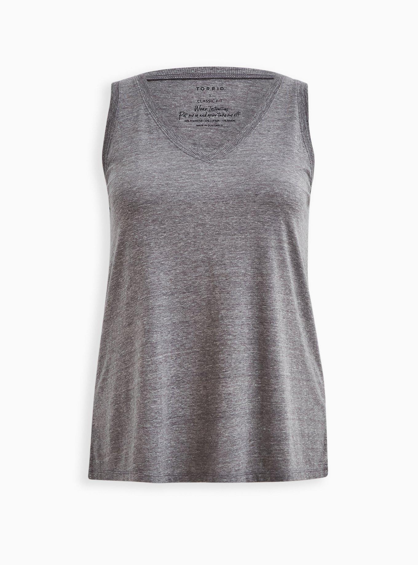 Vintage Triblend Jersey V-Neck Tank, HEATHER GREY, hi-res