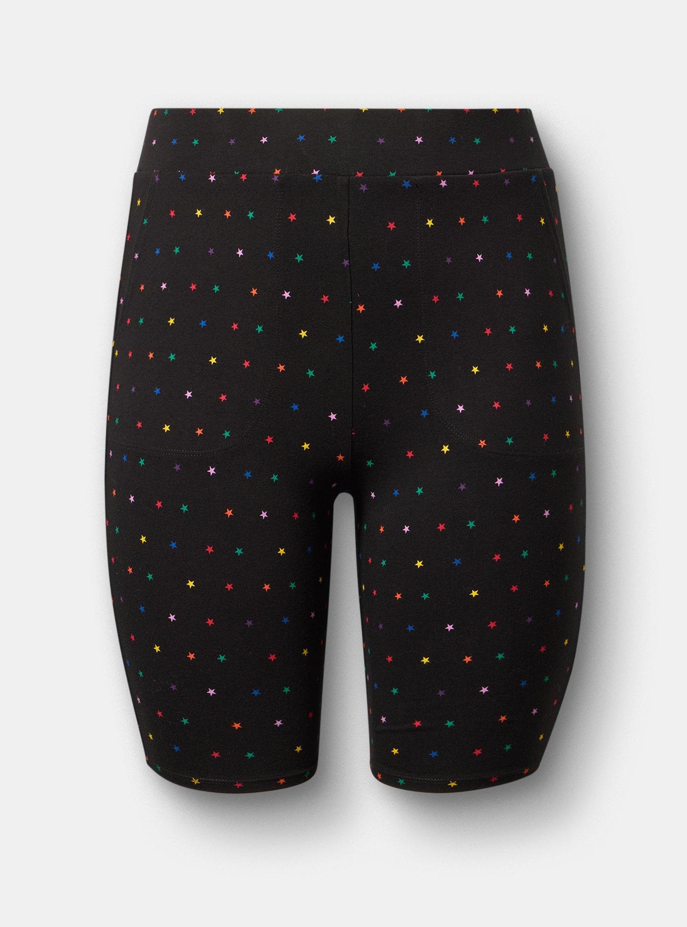 9'' Pocket Bike Short, BRANDY STARS BLACK, hi-res