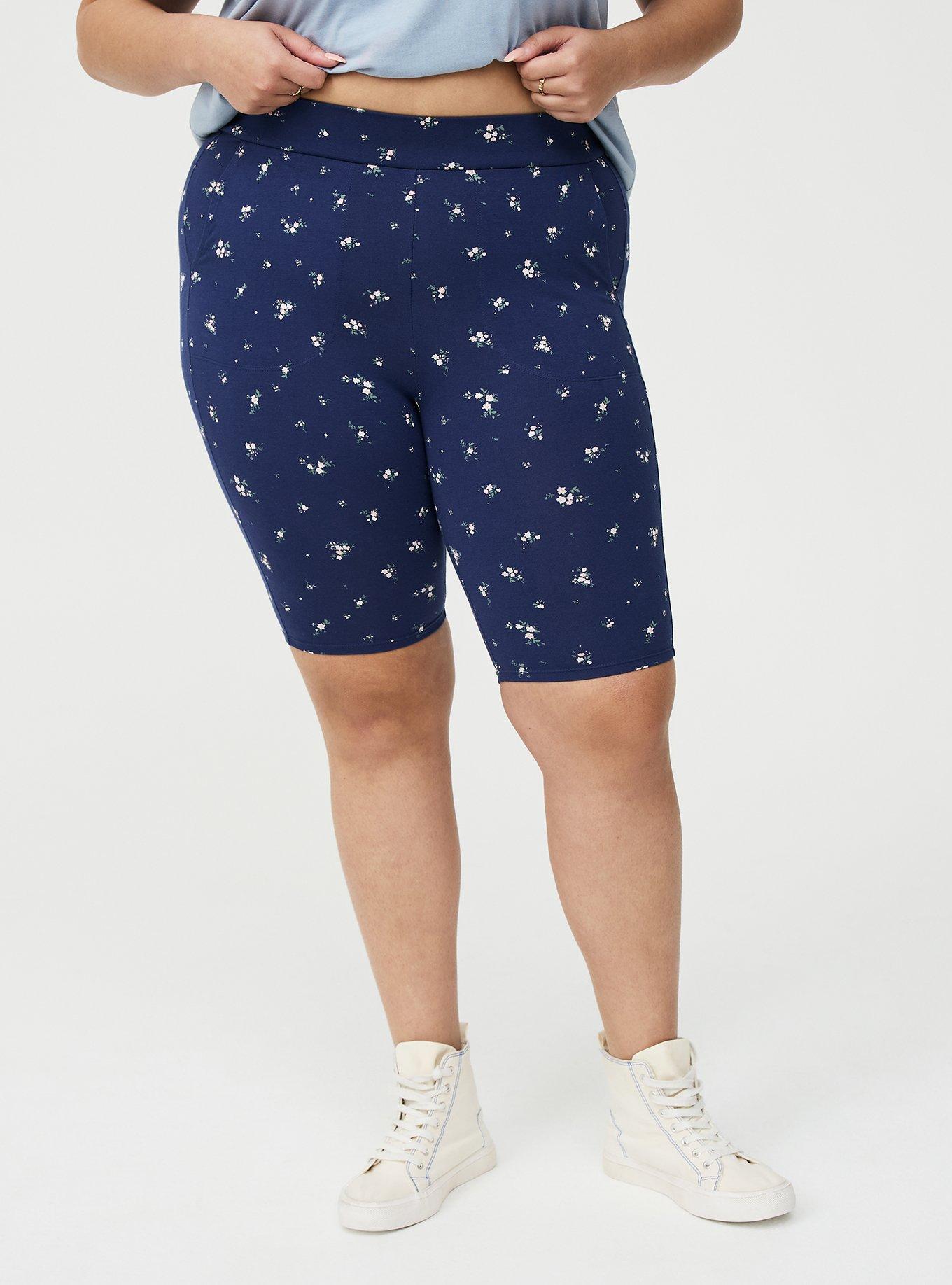 9'' Pocket Bike Short, SWEPT AWAY DITSY FLORAL NAVY, alternate