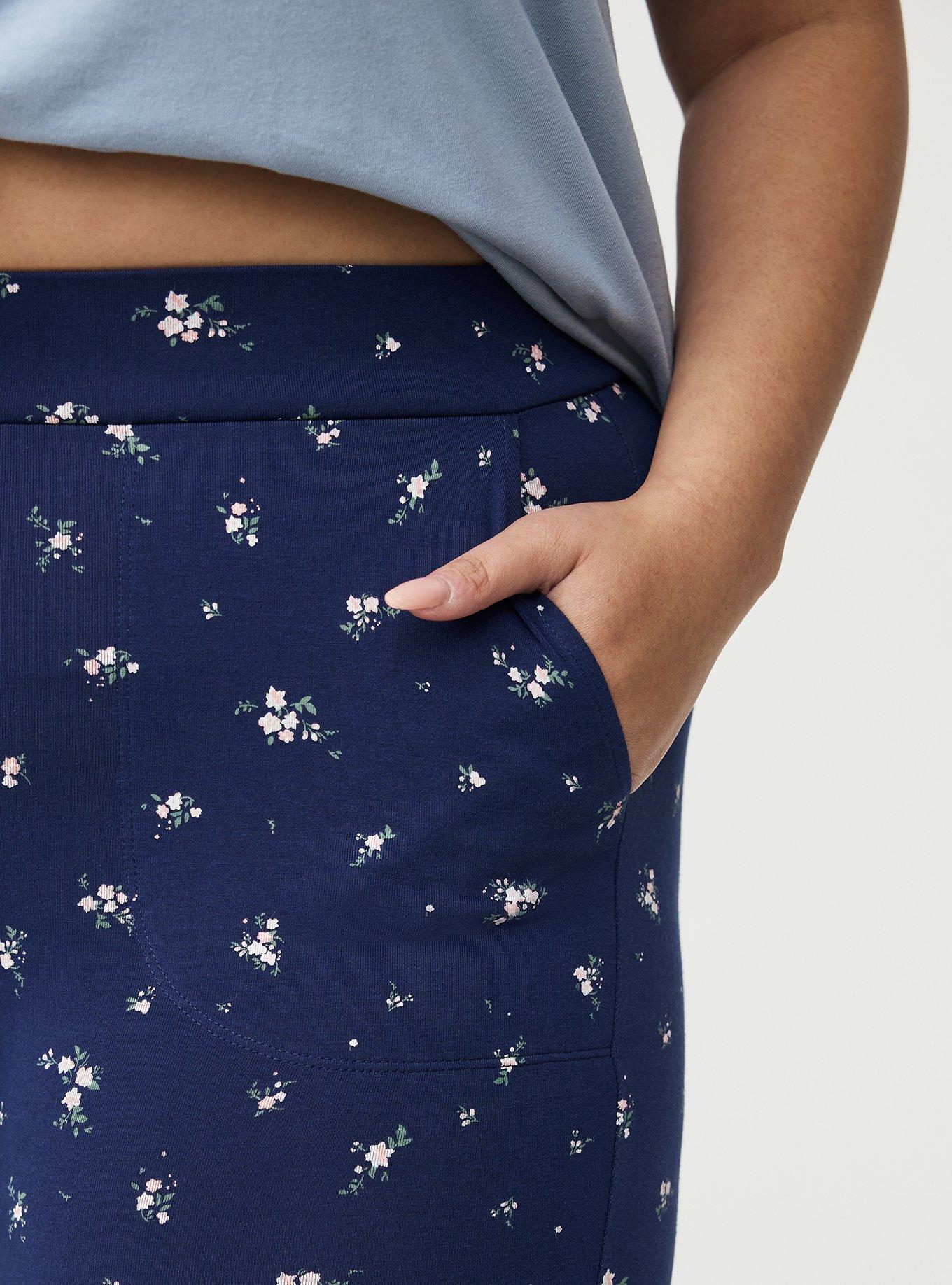 9'' Pocket Bike Short, SWEPT AWAY DITSY FLORAL NAVY, alternate