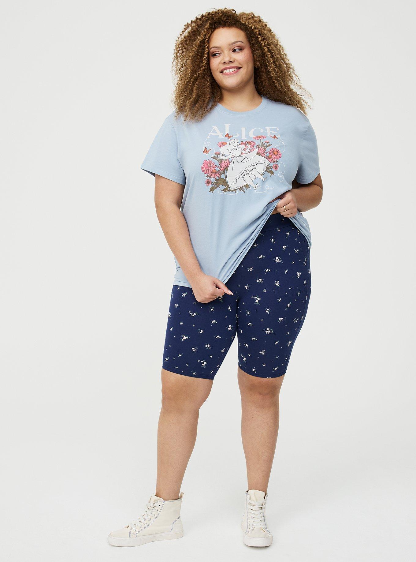 9'' Pocket Bike Short, SWEPT AWAY DITSY FLORAL NAVY, alternate