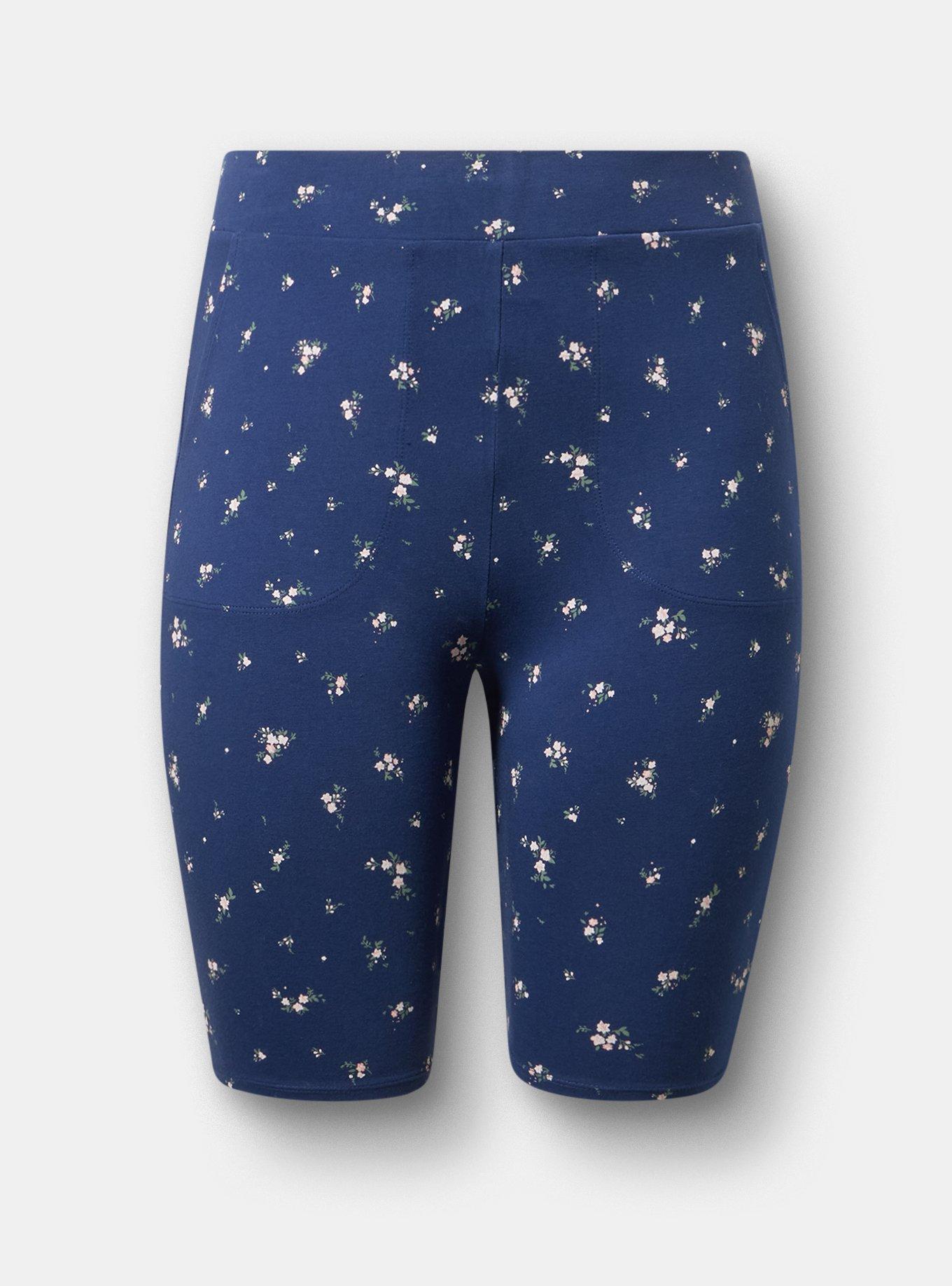 9'' Pocket Bike Short, SWEPT AWAY DITSY FLORAL NAVY, hi-res