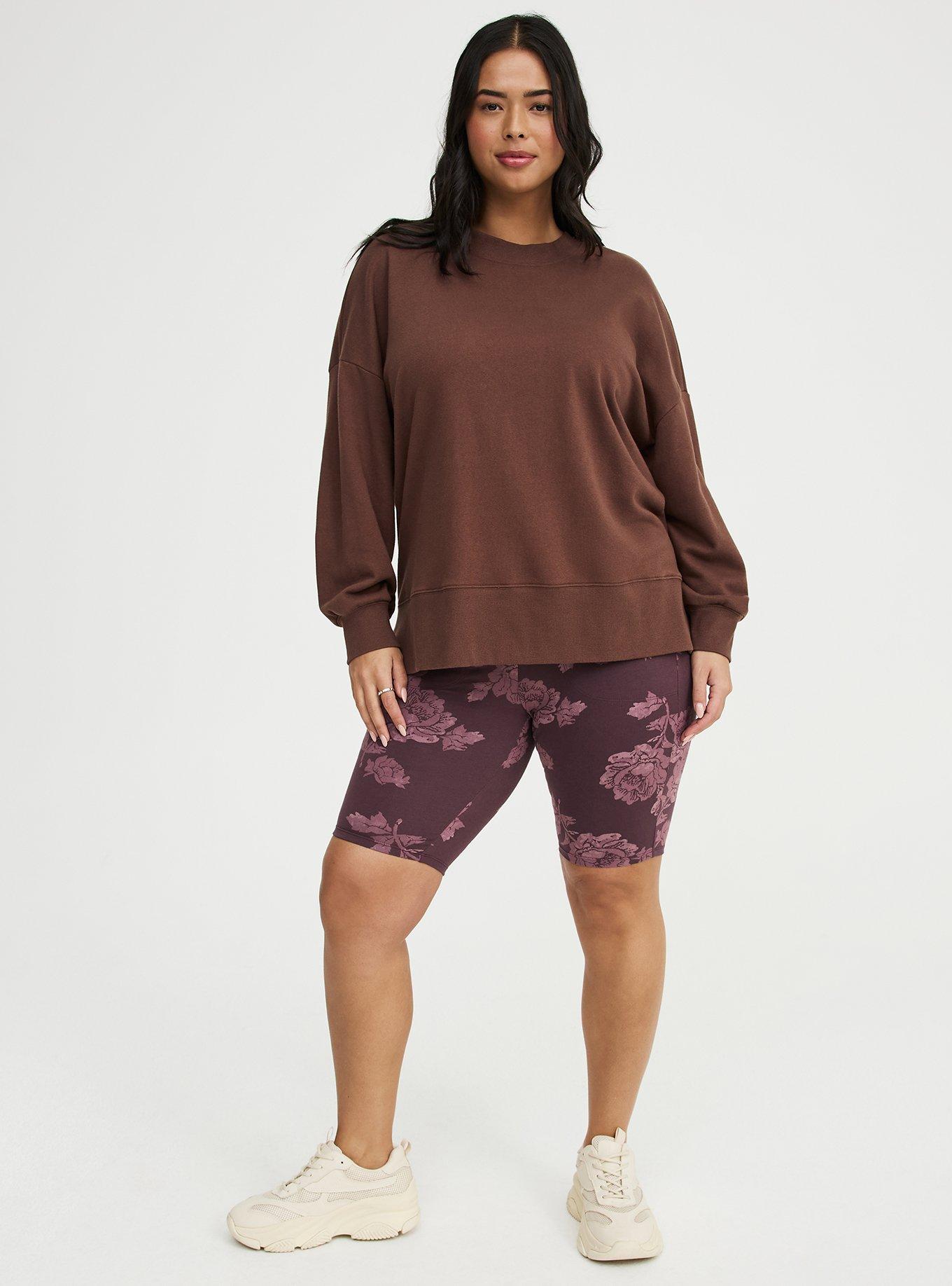 9'' Pocket Bike Short, FLOWER STAMPS FLORAL BROWN, alternate