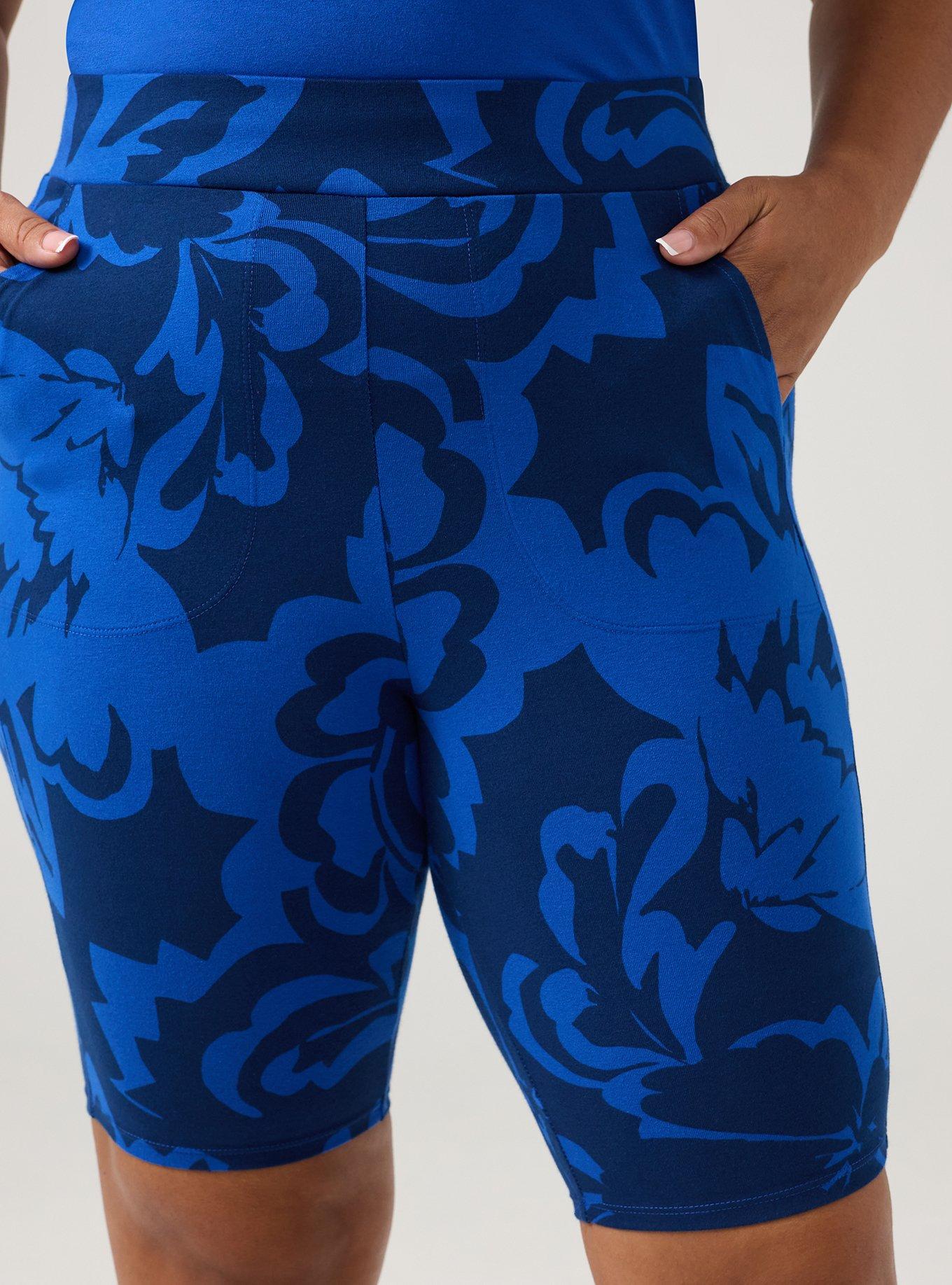 9'' Pocket Bike Short, LUCY FLORAL BLUE, alternate