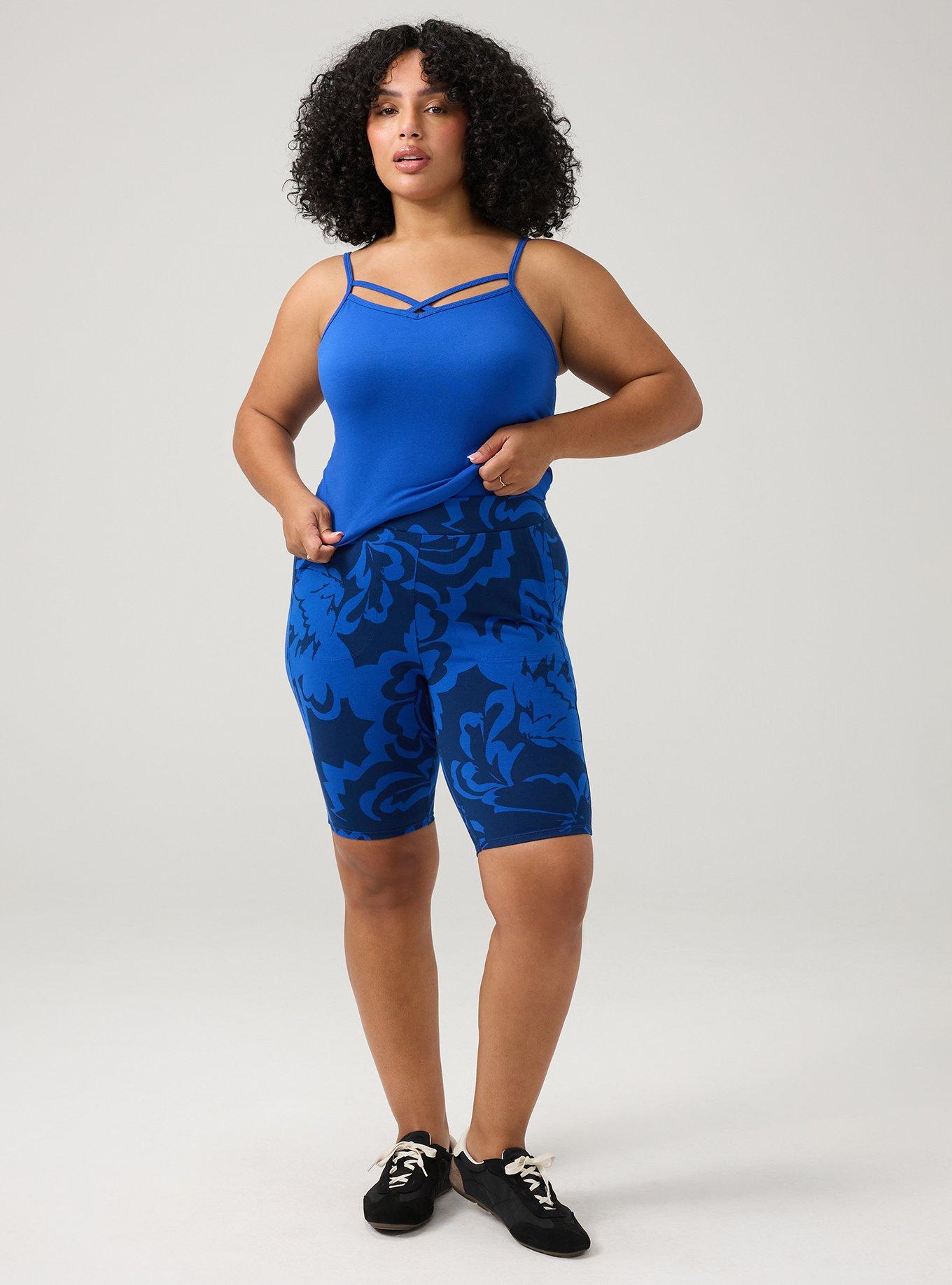 9'' Pocket Bike Short, LUCY FLORAL BLUE, alternate