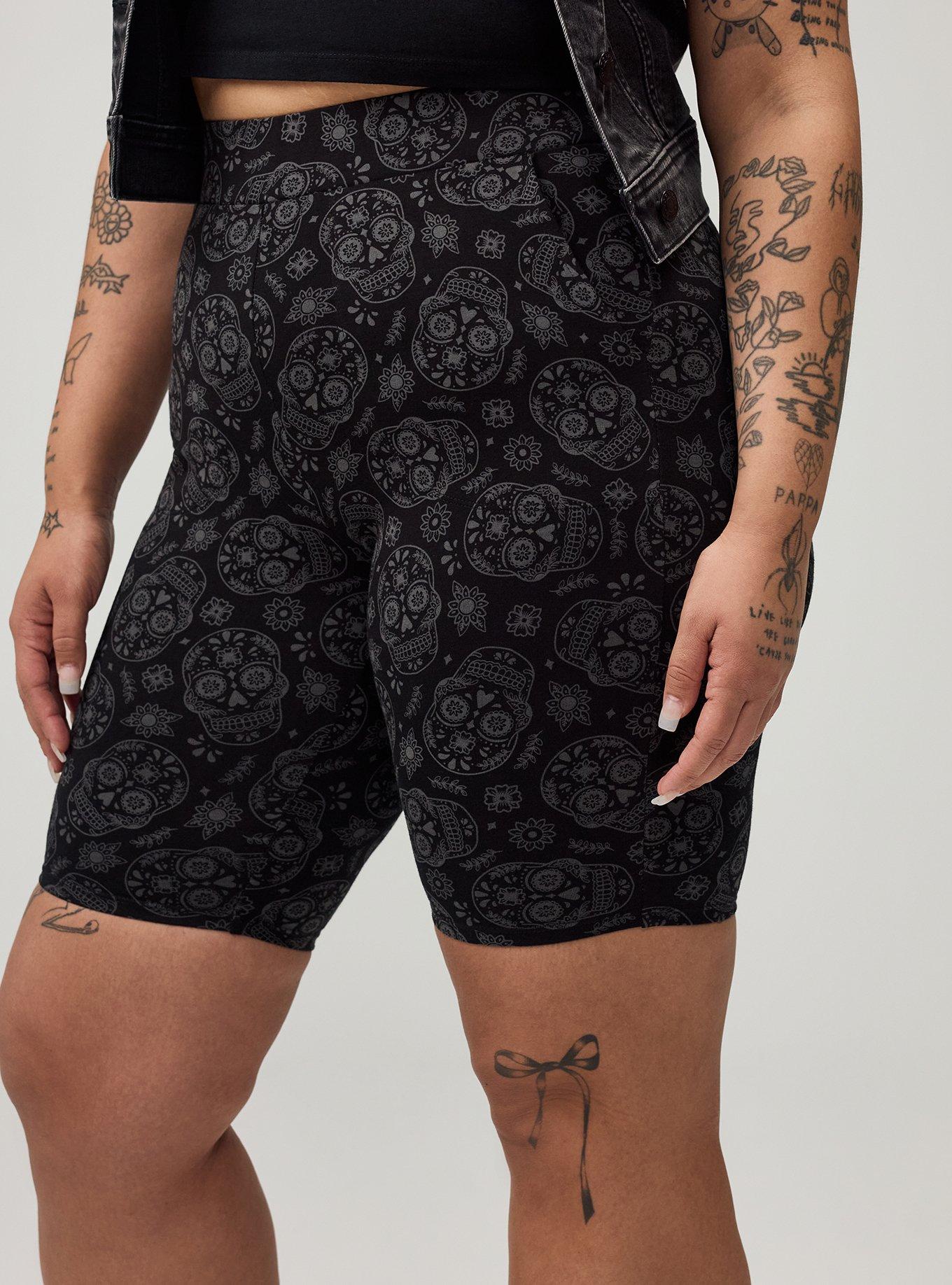 9'' Pocket Bike Short, LINE SUGAR SKULLS GREY, alternate
