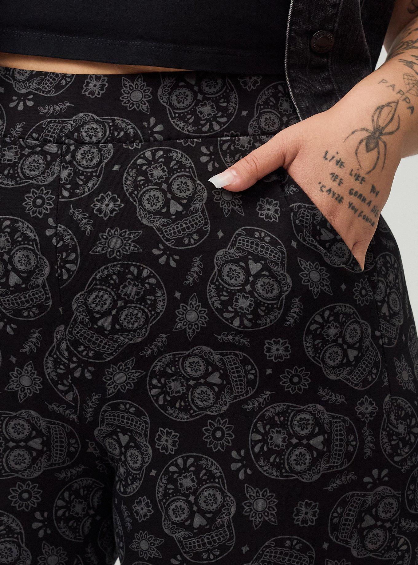 9'' Pocket Bike Short, LINE SUGAR SKULLS GREY, alternate