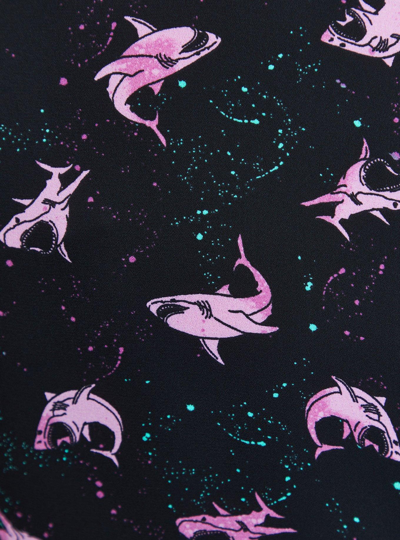 Plus Size Universal Jaws Georgette Blouse, MULTI, alternate