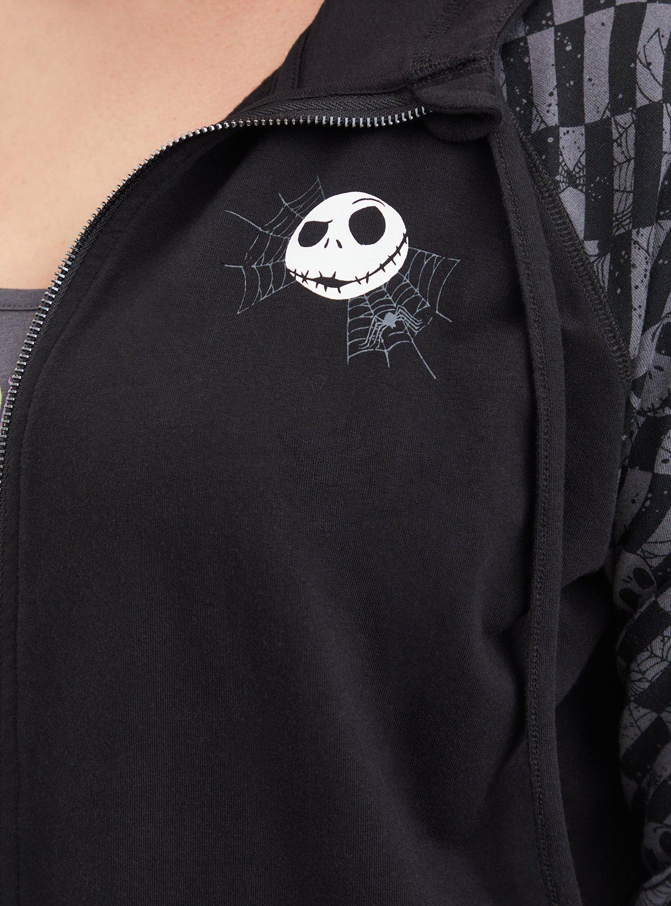 Jack skellington zipper hoodie hotsell