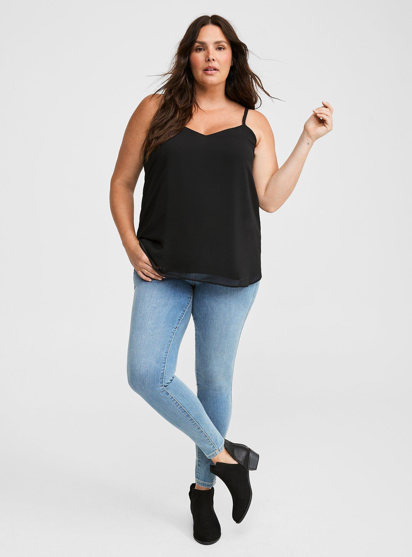 Sophie Chiffon Swing Cami  Plus size tank tops, Top outfits, Plus size