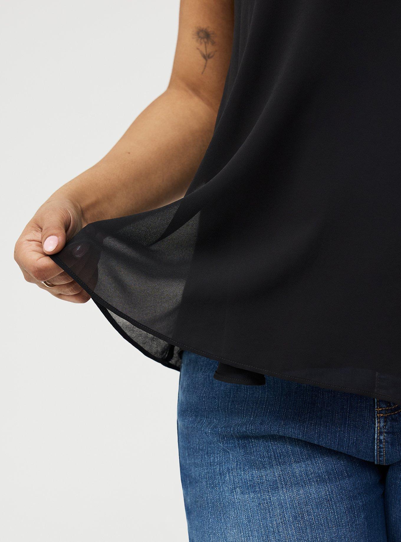 Sophie Chiffon Swing Cami, DEEP BLACK, alternate