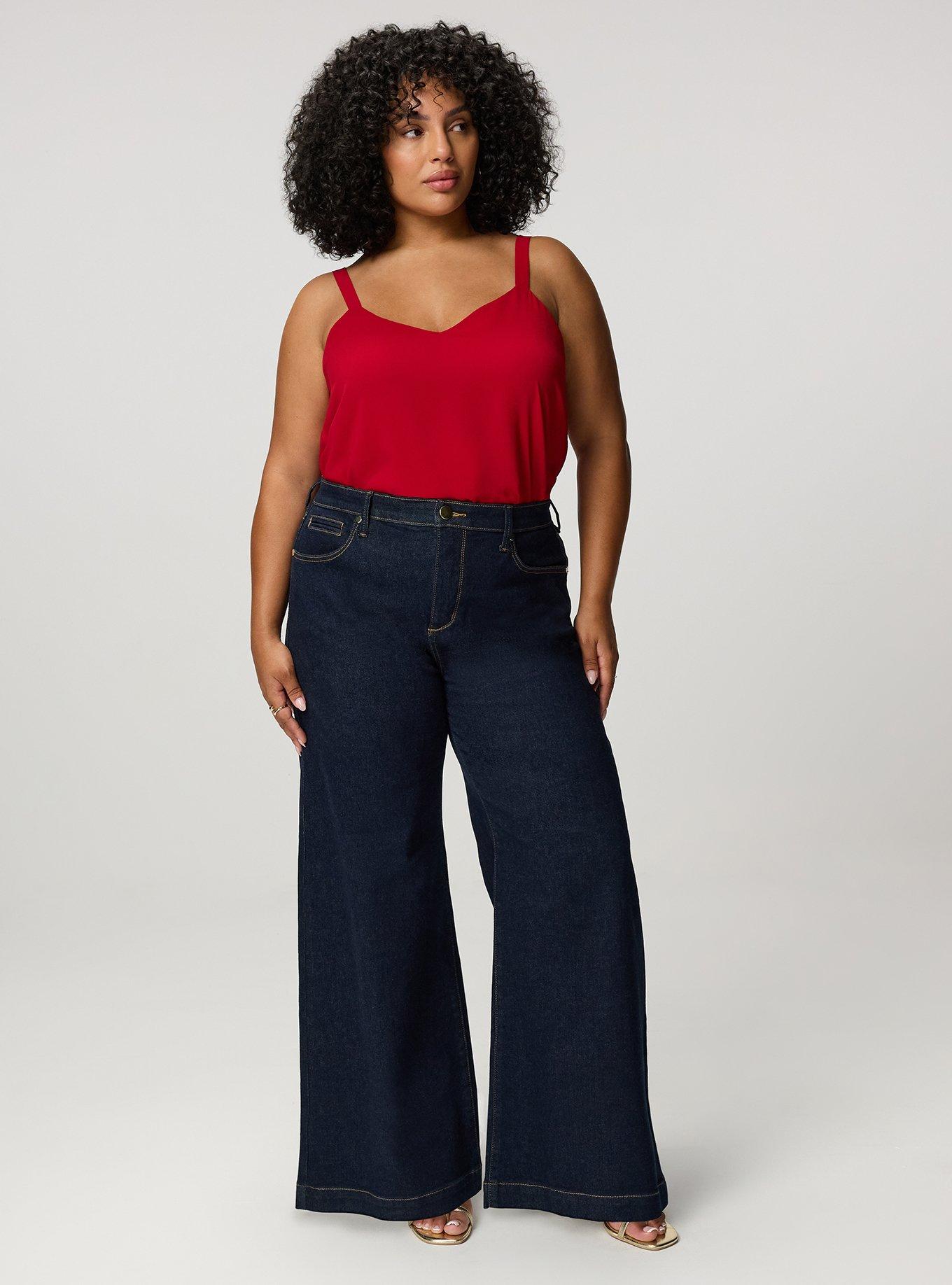 Plus Size Sophie Chiffon Swing Cami, JESTER RED, alternate