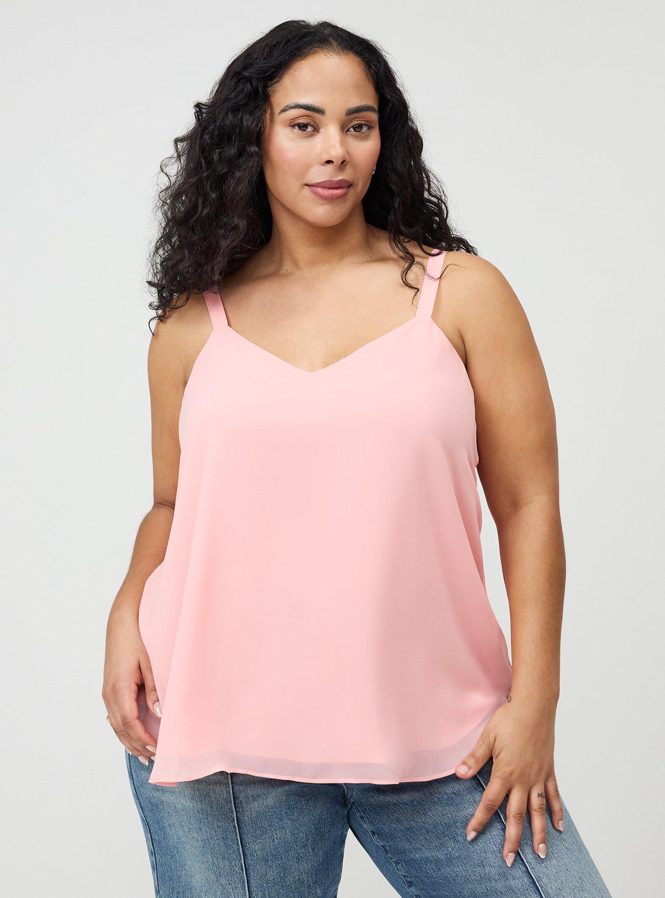 Sophie Chiffon Swing Cami, CORAL PINK, hi-res