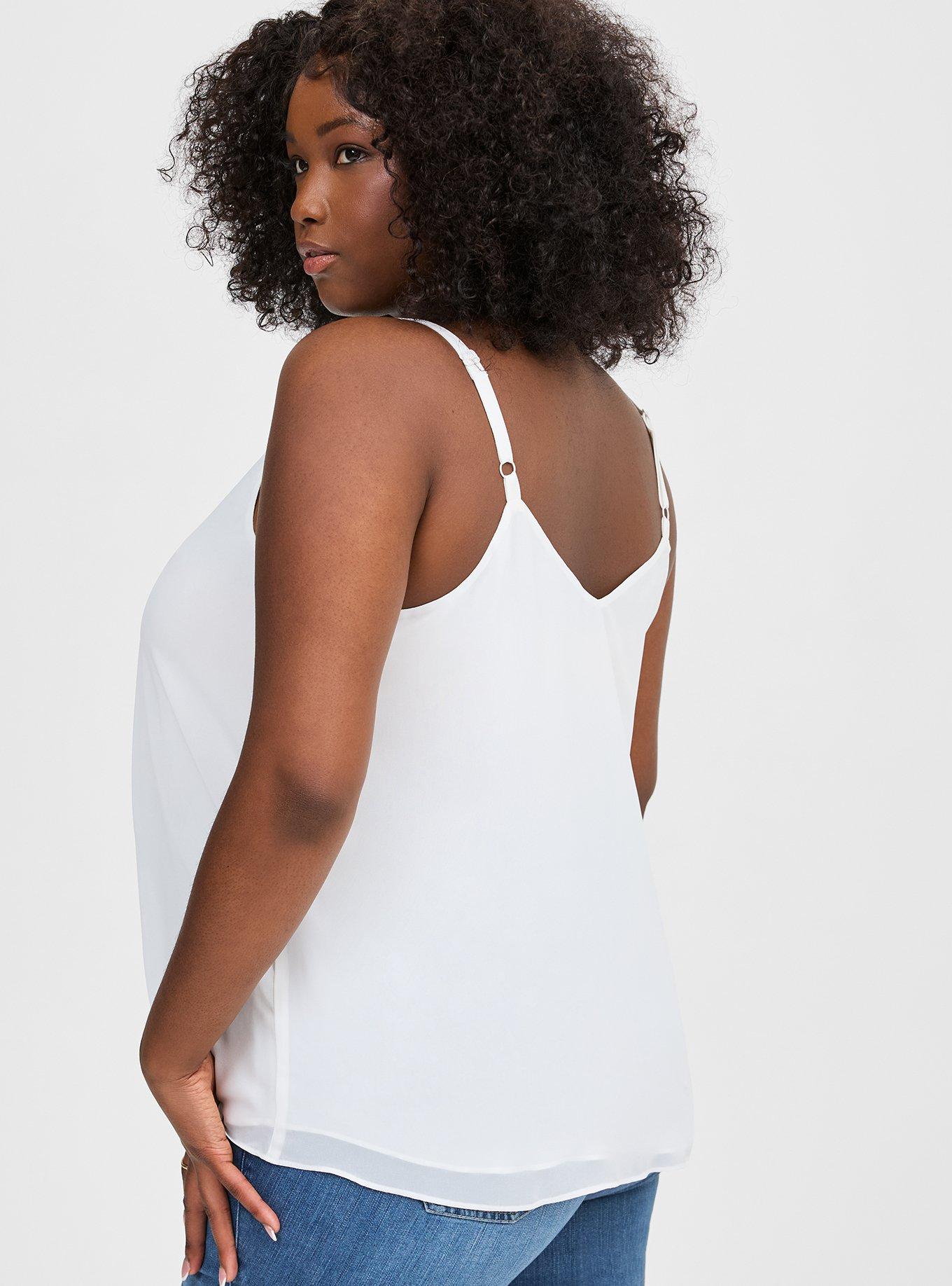 Sophie Chiffon Swing Cami  Plus size tank tops, Top outfits, Plus size