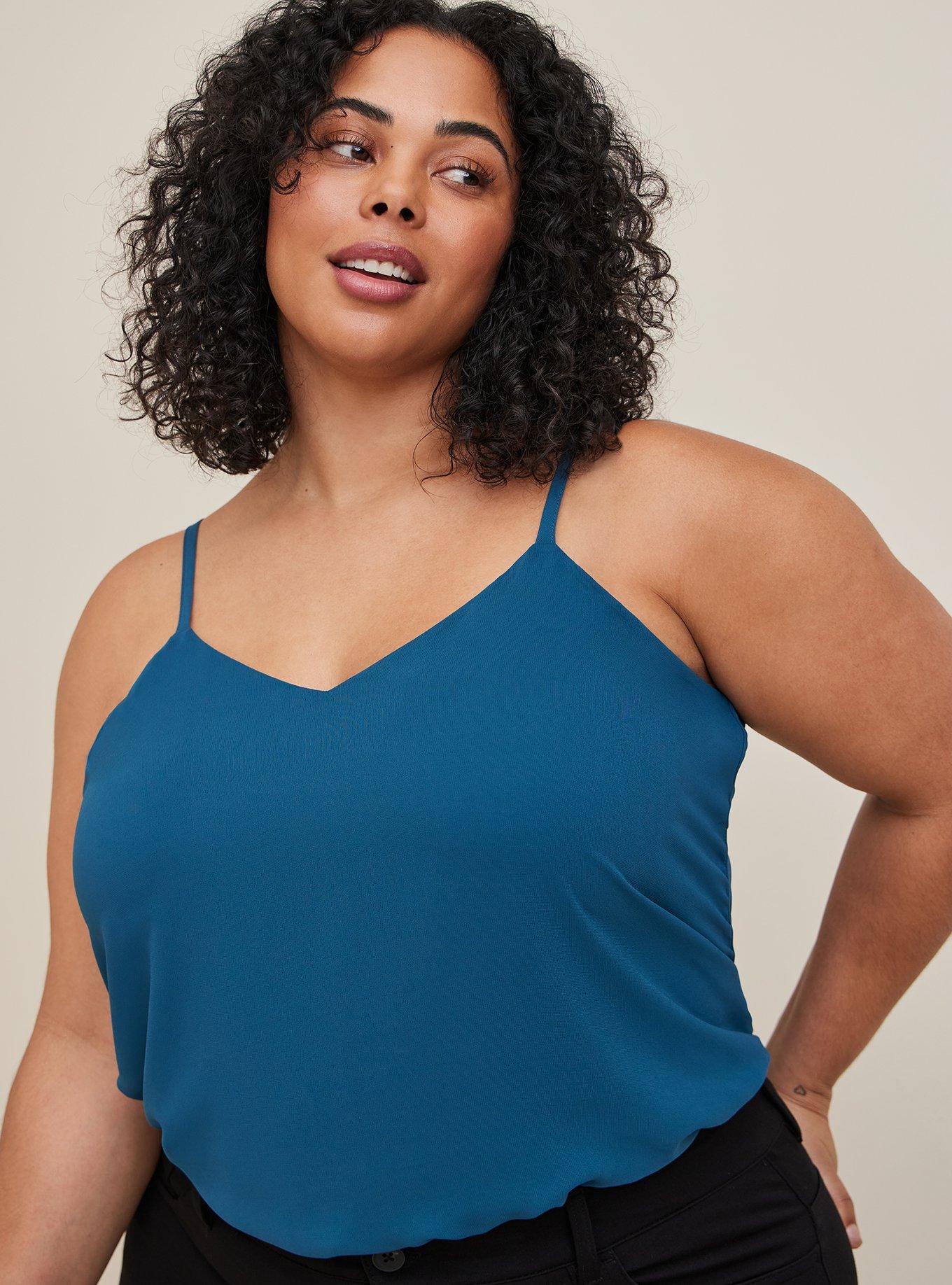 Plus Size - Lace And Super Soft V-Neck Swing Cami - Torrid