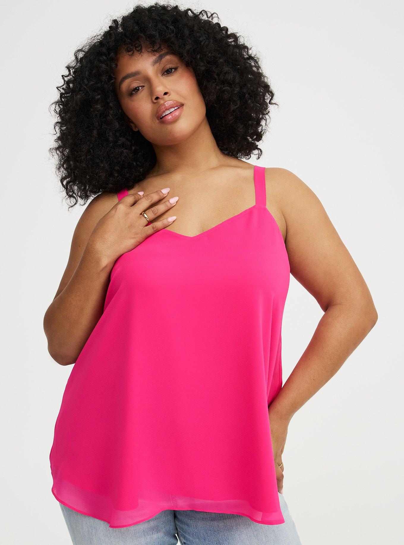 Sophie Chiffon Swing Cami, BEETROOT PURPLE, hi-res