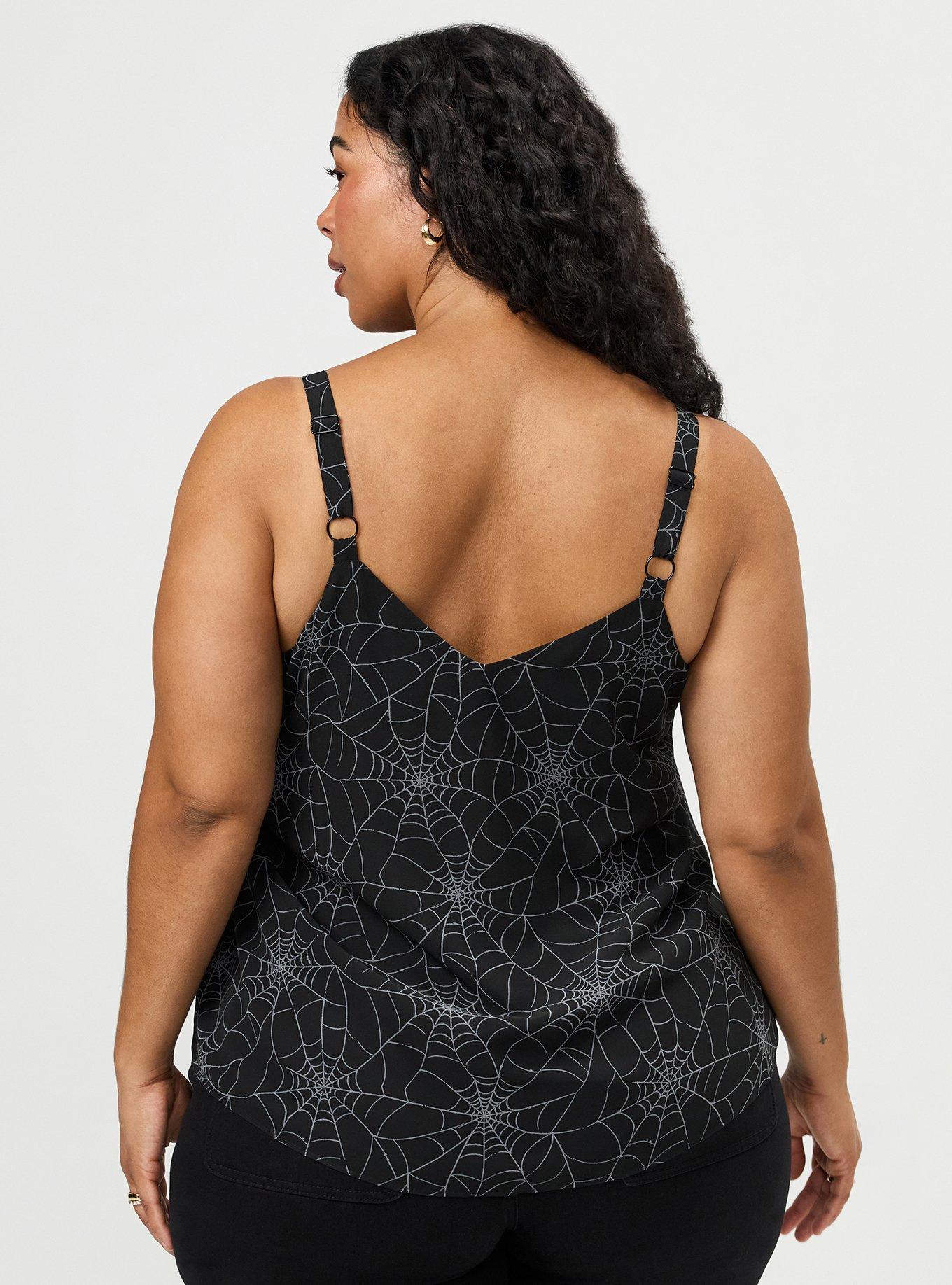 Sophie Swing Cami, SPIDER WEBS DEEP BLACK, alternate