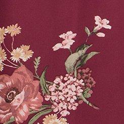 Sophie Swing Cami, FALL BOUQUET FLORAL BURGUNDY, swatch