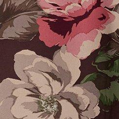 Plus Size Sophie Chiffon Swing Cami, PAINTED PEONY FLORAL BROWN, swatch