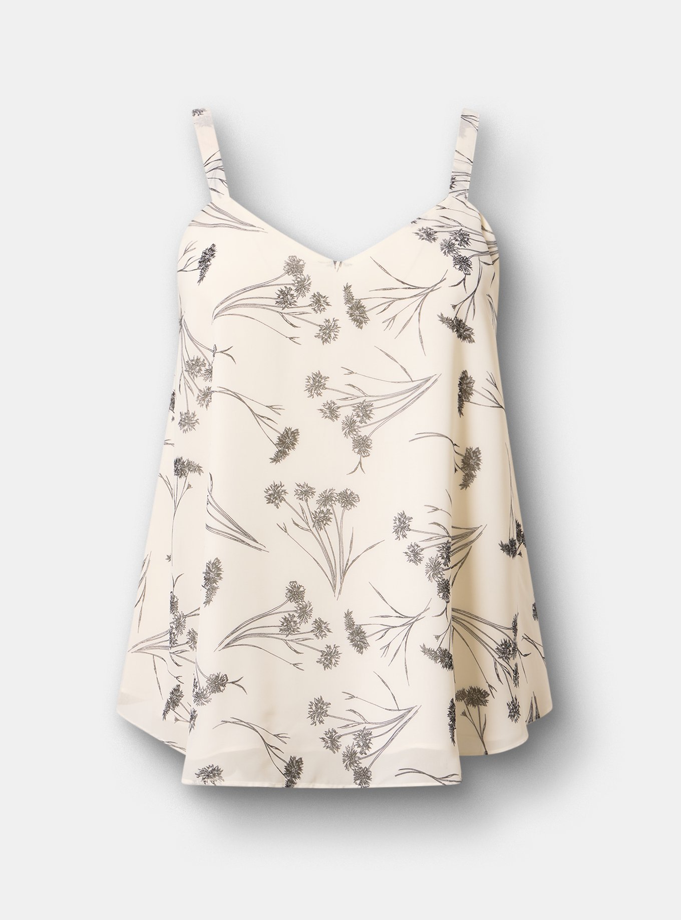 Sophie Chiffon Swing Cami, SHERRY FLORAL BW, hi-res