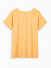 Plus Size Classic Fit Ringer Tee - Willie Nelson Mustard Yellow, MINERAL YELLOW, alternate