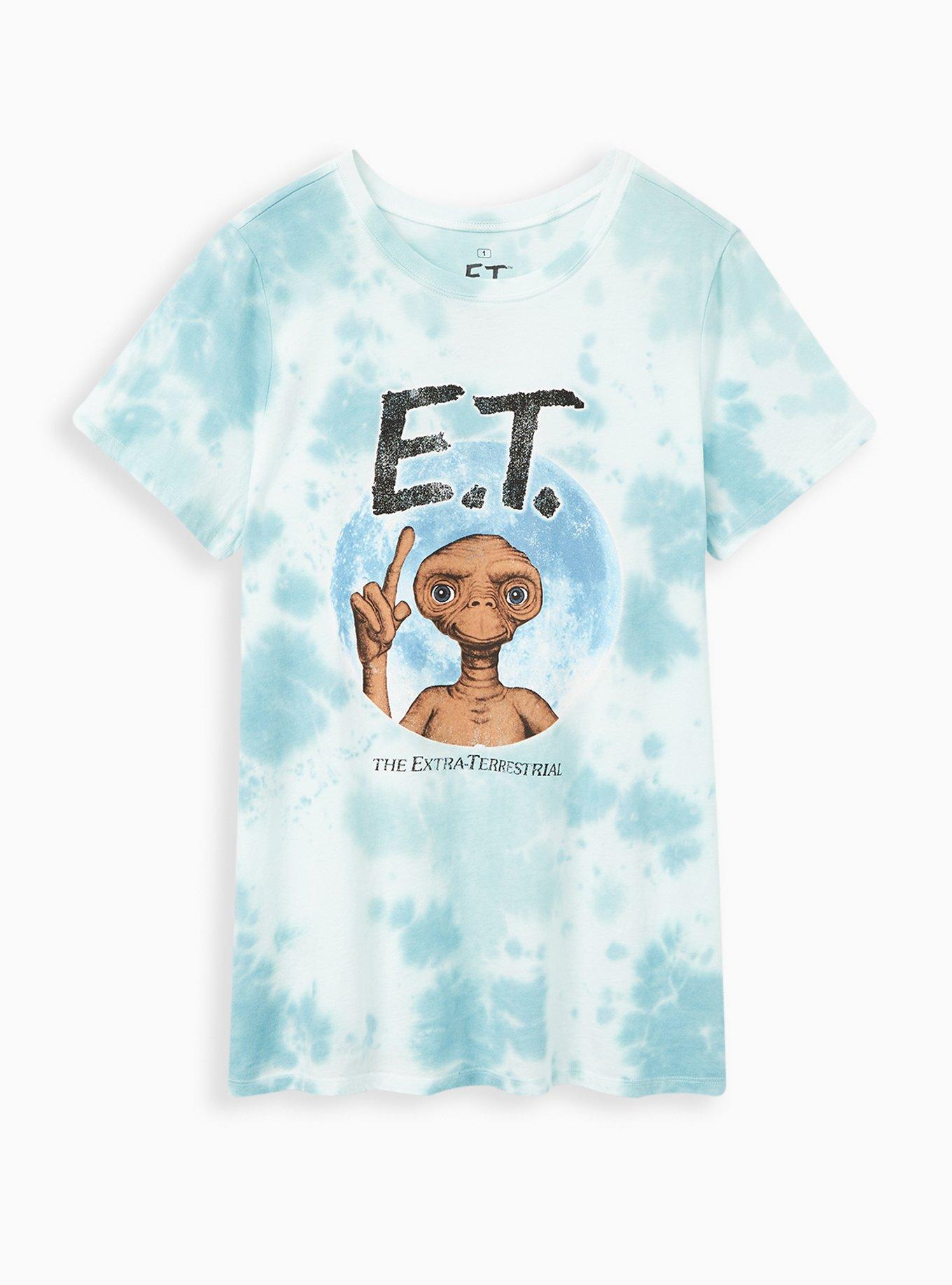 Plus Size Classic Fit Crew Tee - ET Blue Tie Dye, BLUE, hi-res