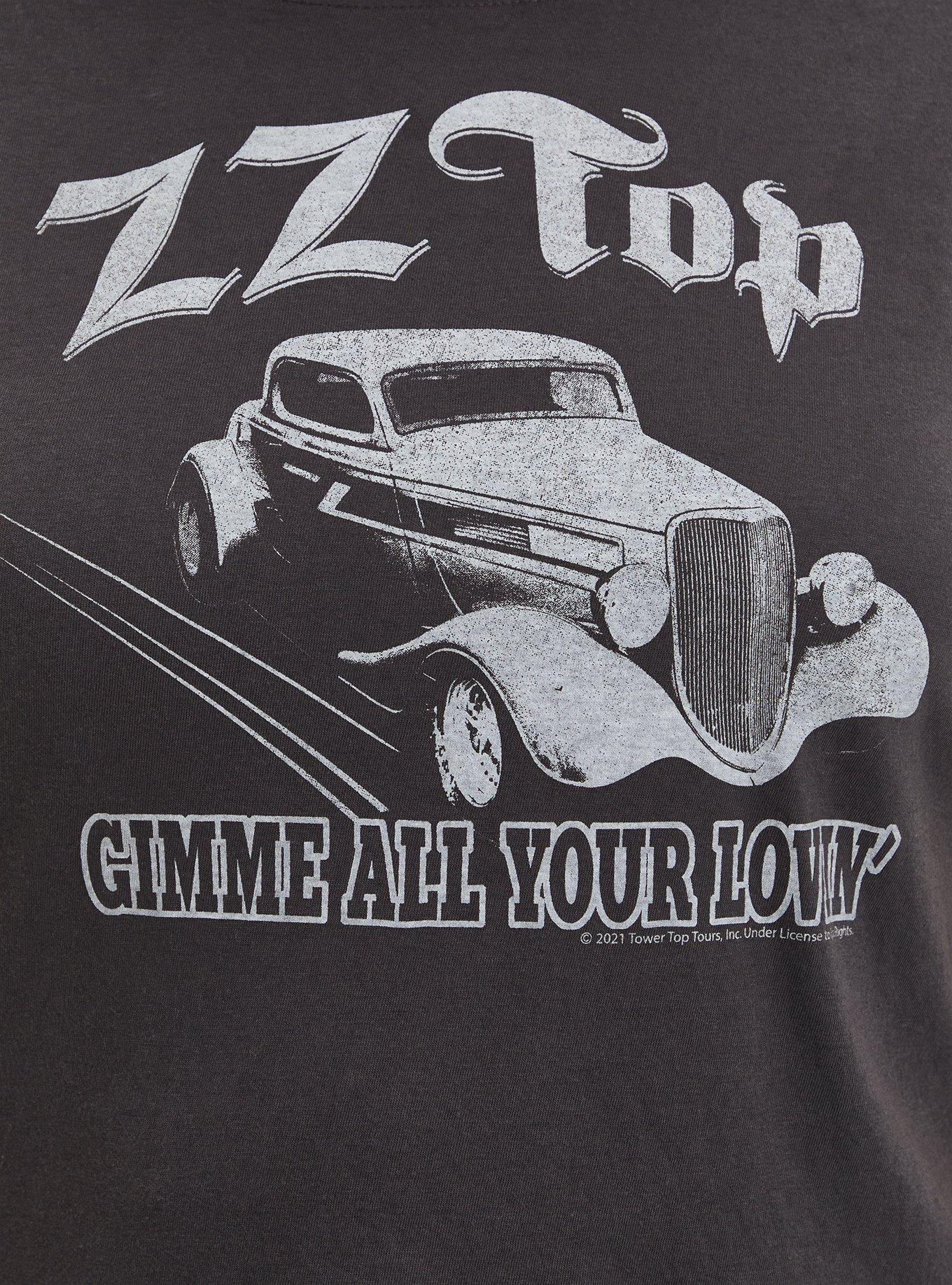 Plus Size Classic Fit Crew Tee - ZZ Top Vintage Black, DEEP BLACK, alternate