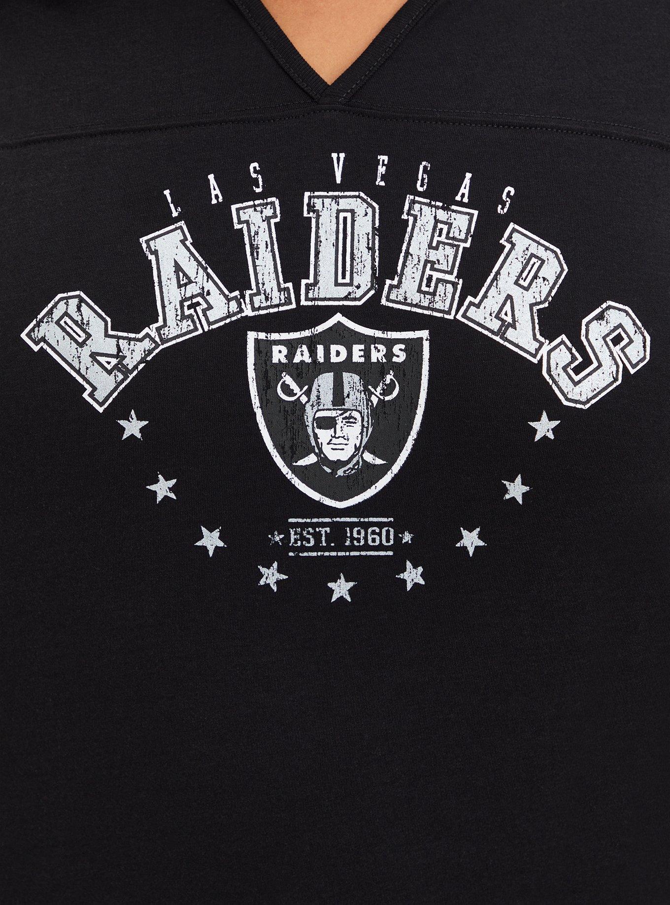 Plus Size - NFL Las Vegas Raiders Classic Fit Long Sleeve Raglan Tee -  Cotton Black - Torrid