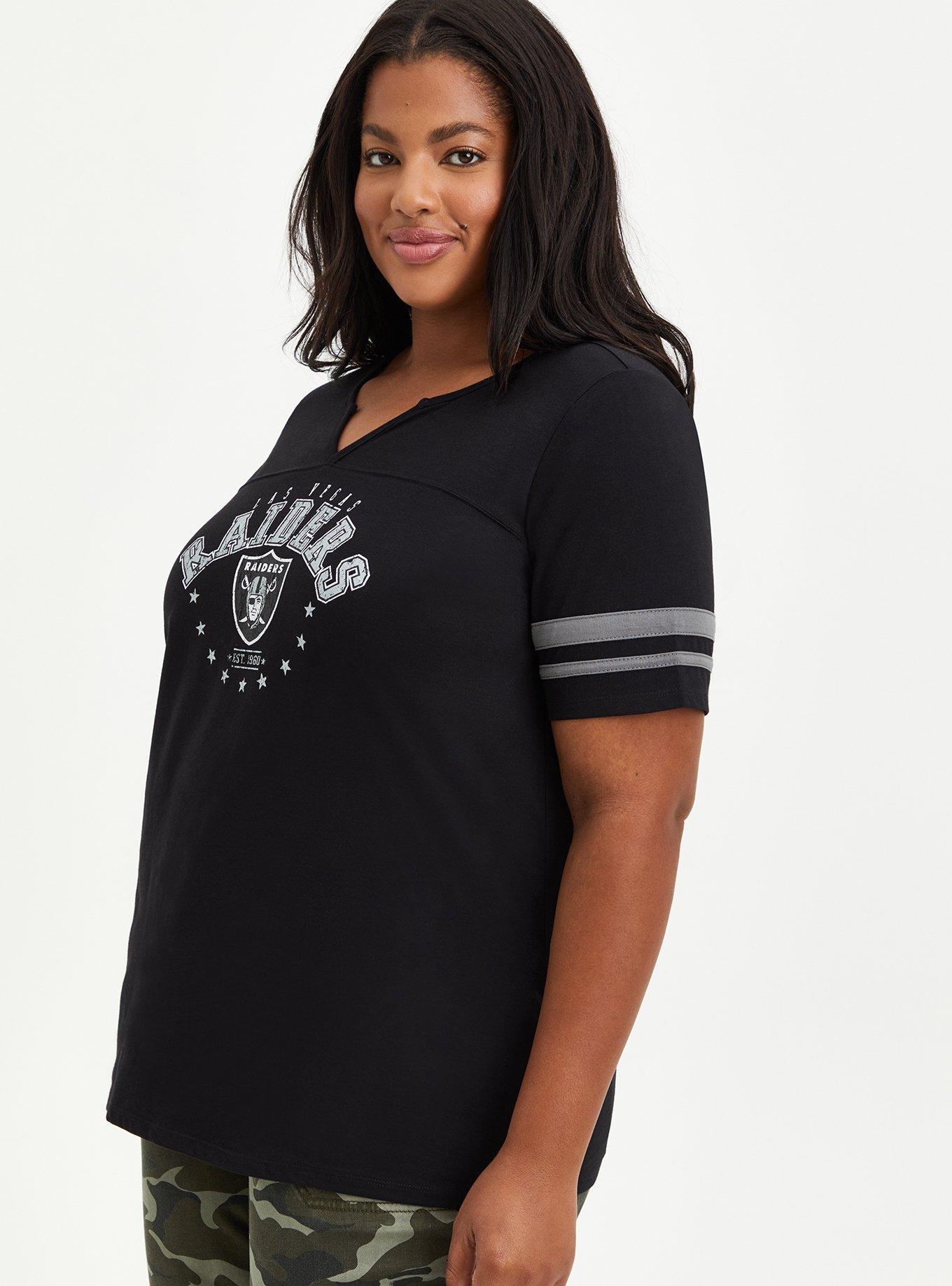 Las Vegas Raiders Women's NFL Team Apparel Plus Size Shirt 2X