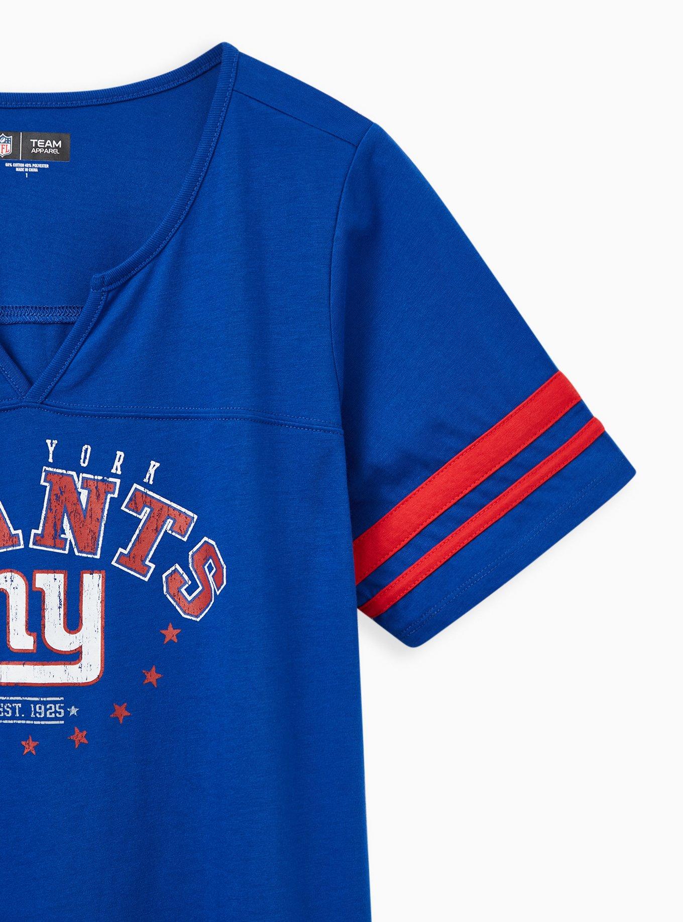 Plus Size - Classic Fit Football Tee - NFL New York Giants Blue - Torrid