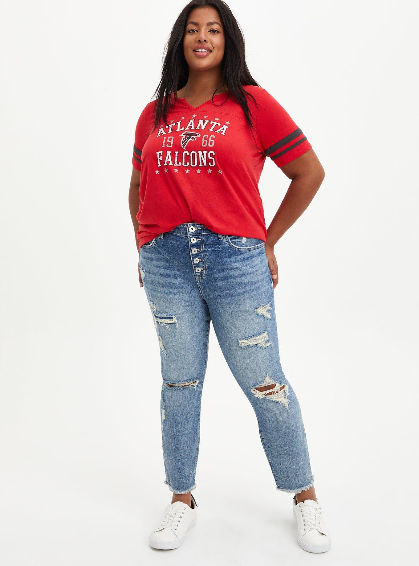 Plus Size - Classic Fit Football Tee - NFL Tampa Bay Buccaneers Red - Torrid